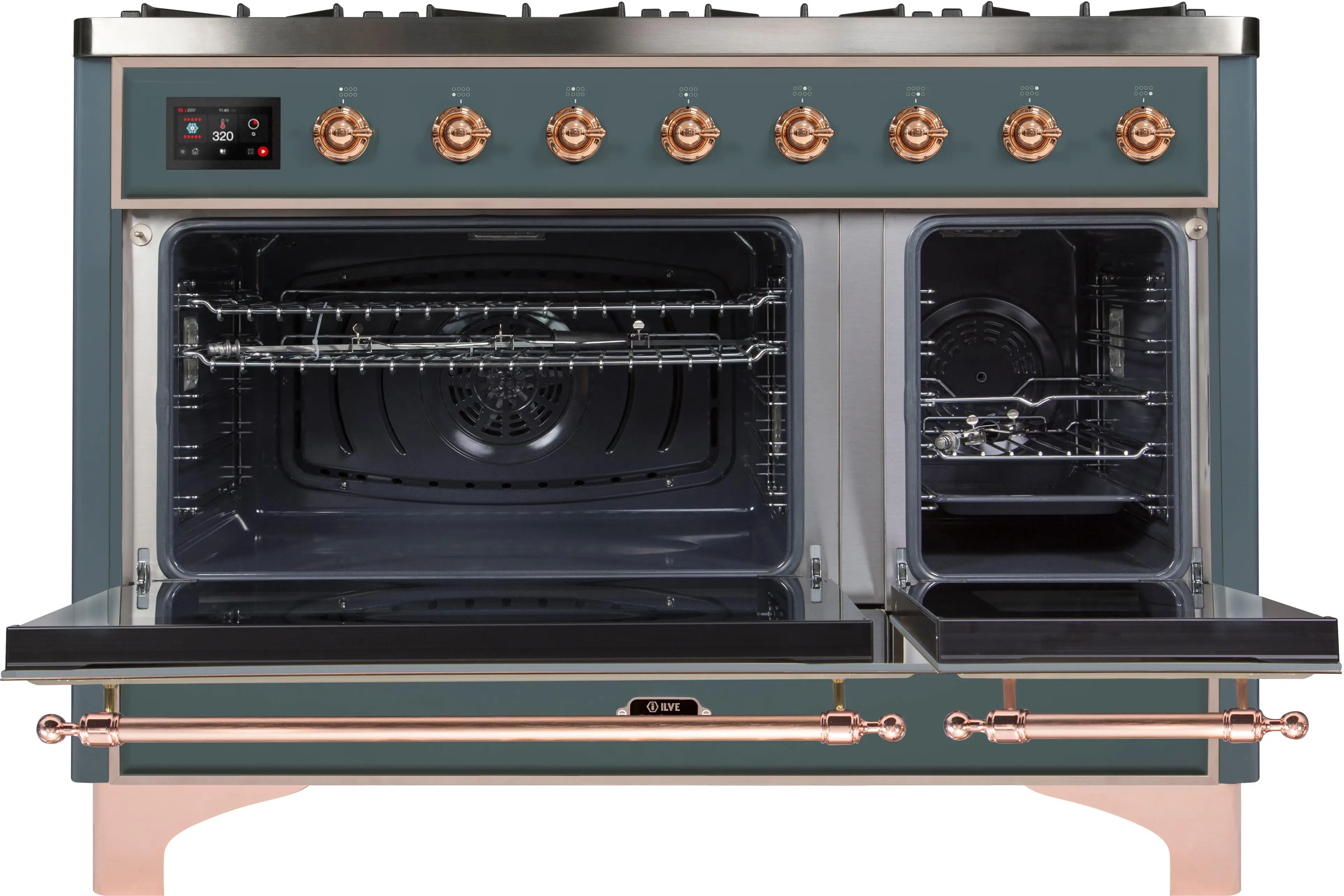 Ilve UM12FDNS3BGPLP Liquid Propane In Blue Grey W/ Copper Trim