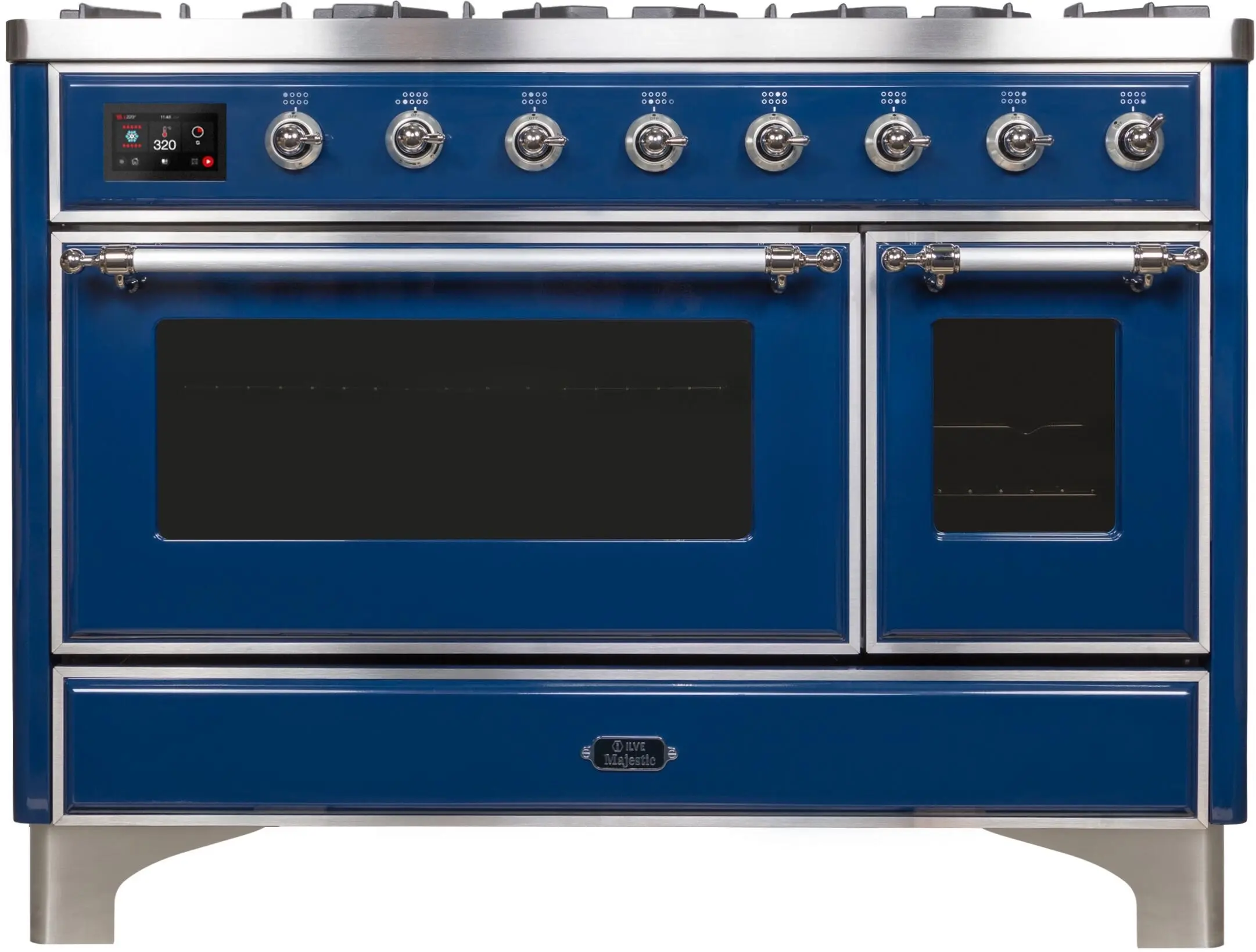 Ilve UM12FDNS3MBCLP Liquid Propane In Midnight Blue W/ Chrome Trim