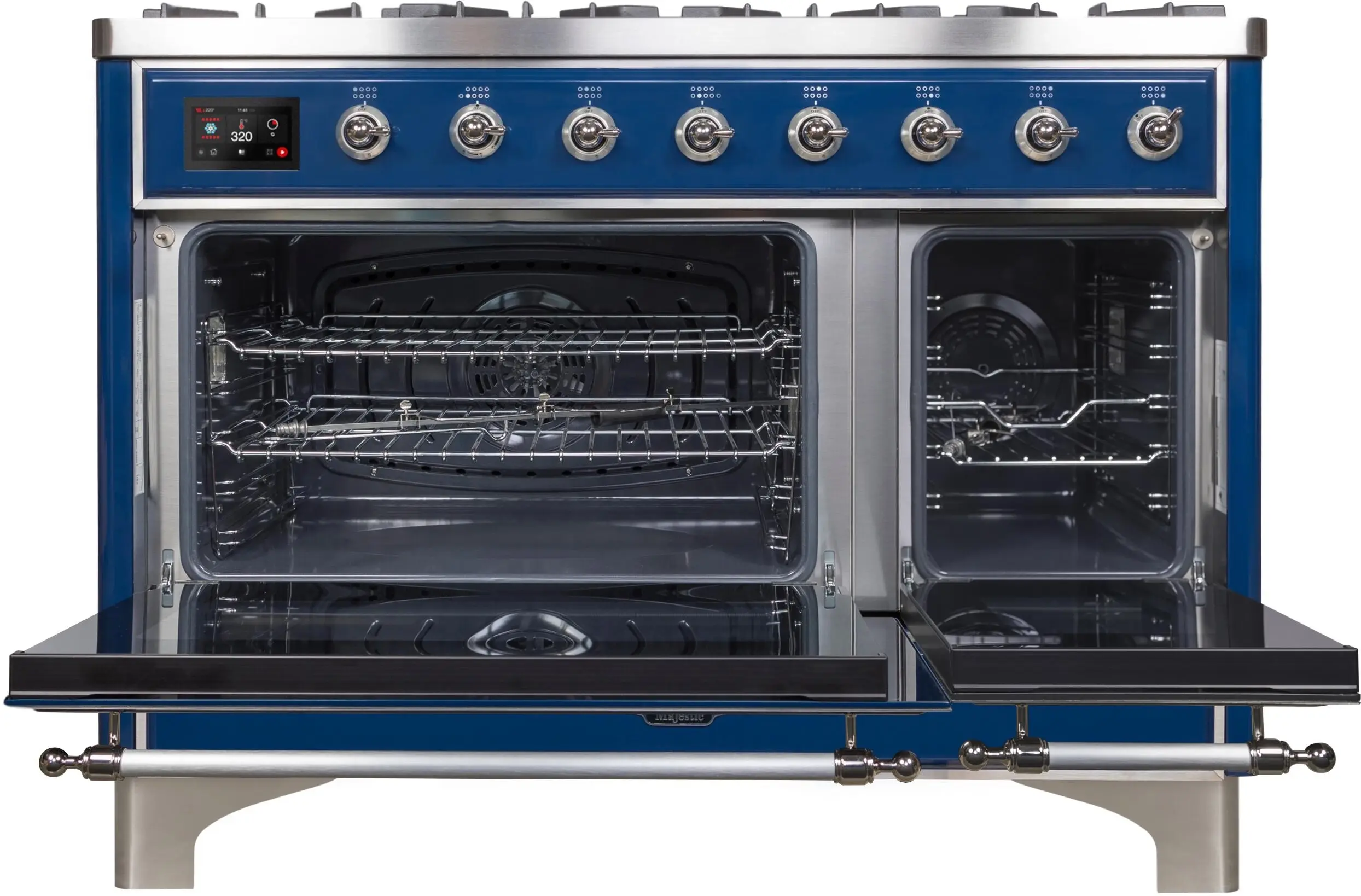 Ilve UM12FDNS3MBCLP Liquid Propane In Midnight Blue W/ Chrome Trim