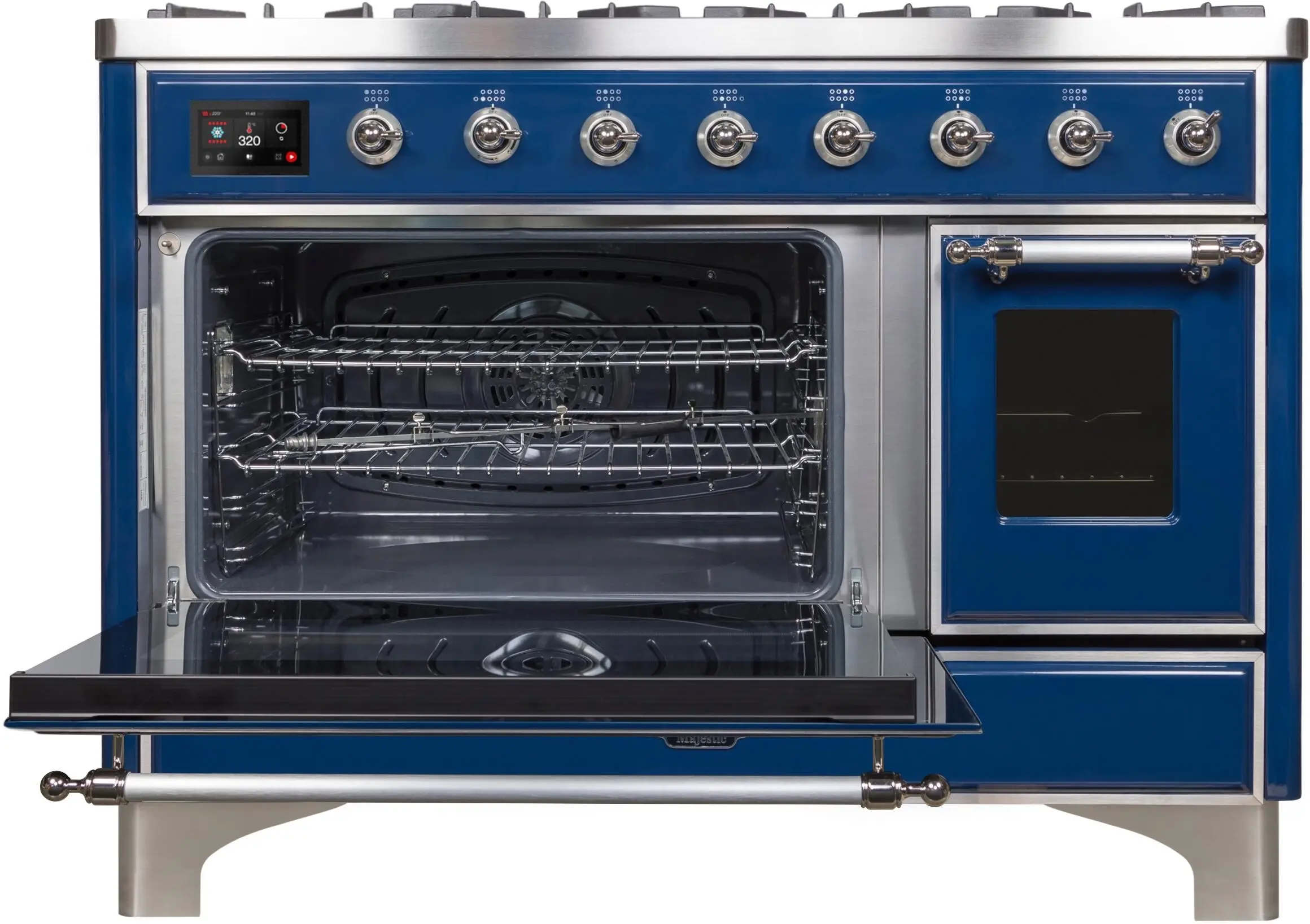 Ilve UM12FDNS3MBCLP Liquid Propane In Midnight Blue W/ Chrome Trim