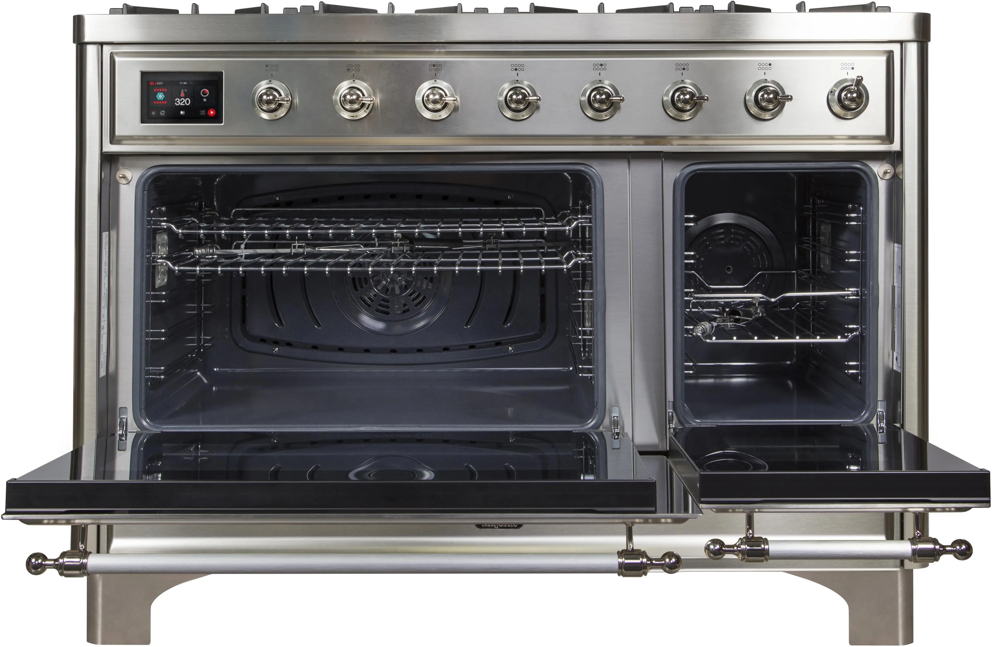 Ilve UM12FDNS3SSCLP Liquid Propane In Stainless Steel W/ Chrome Trim