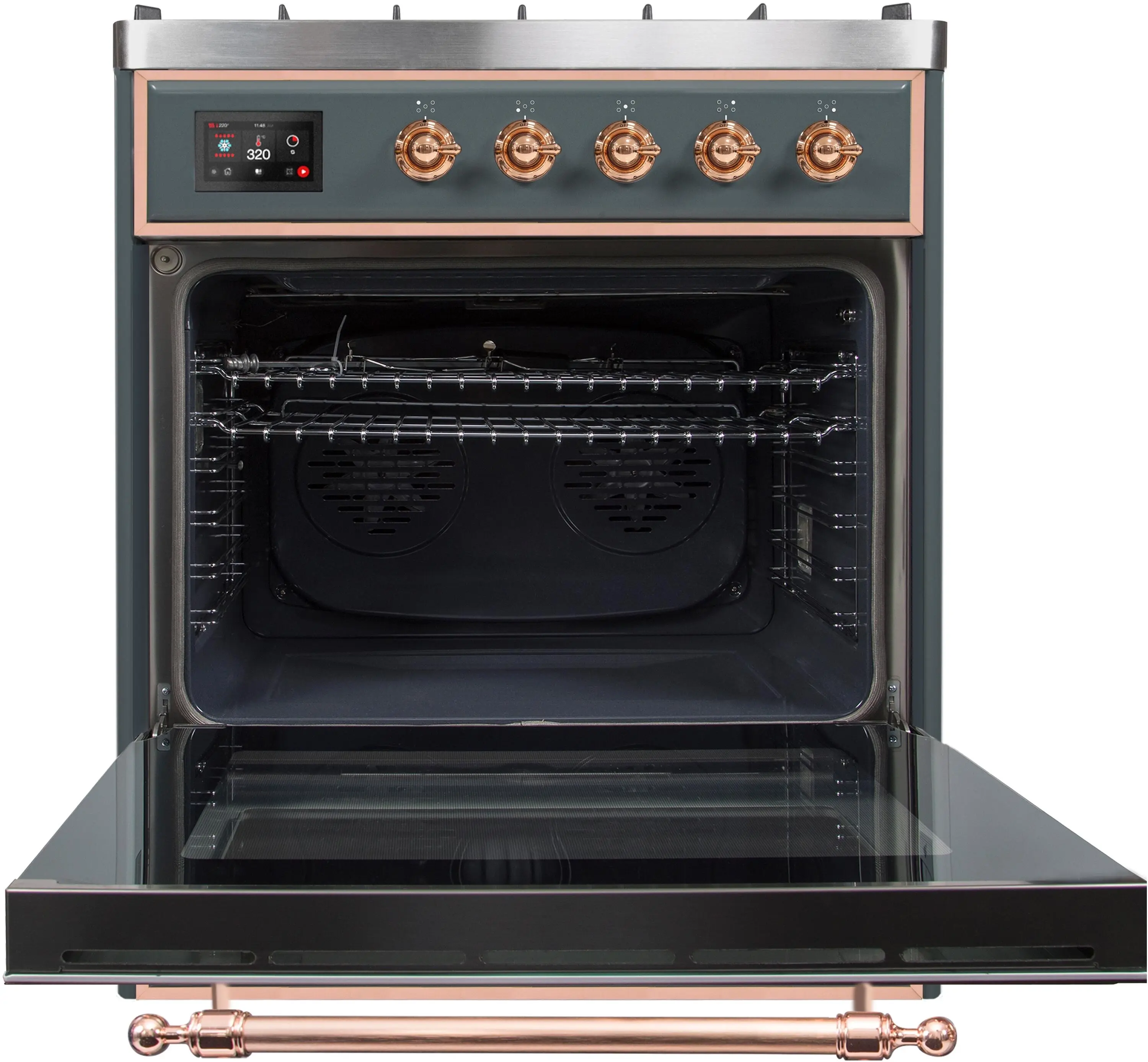 Ilve UM30DNE3BGPLP Liquid Propane In Blue Grey W/ Copper Trim