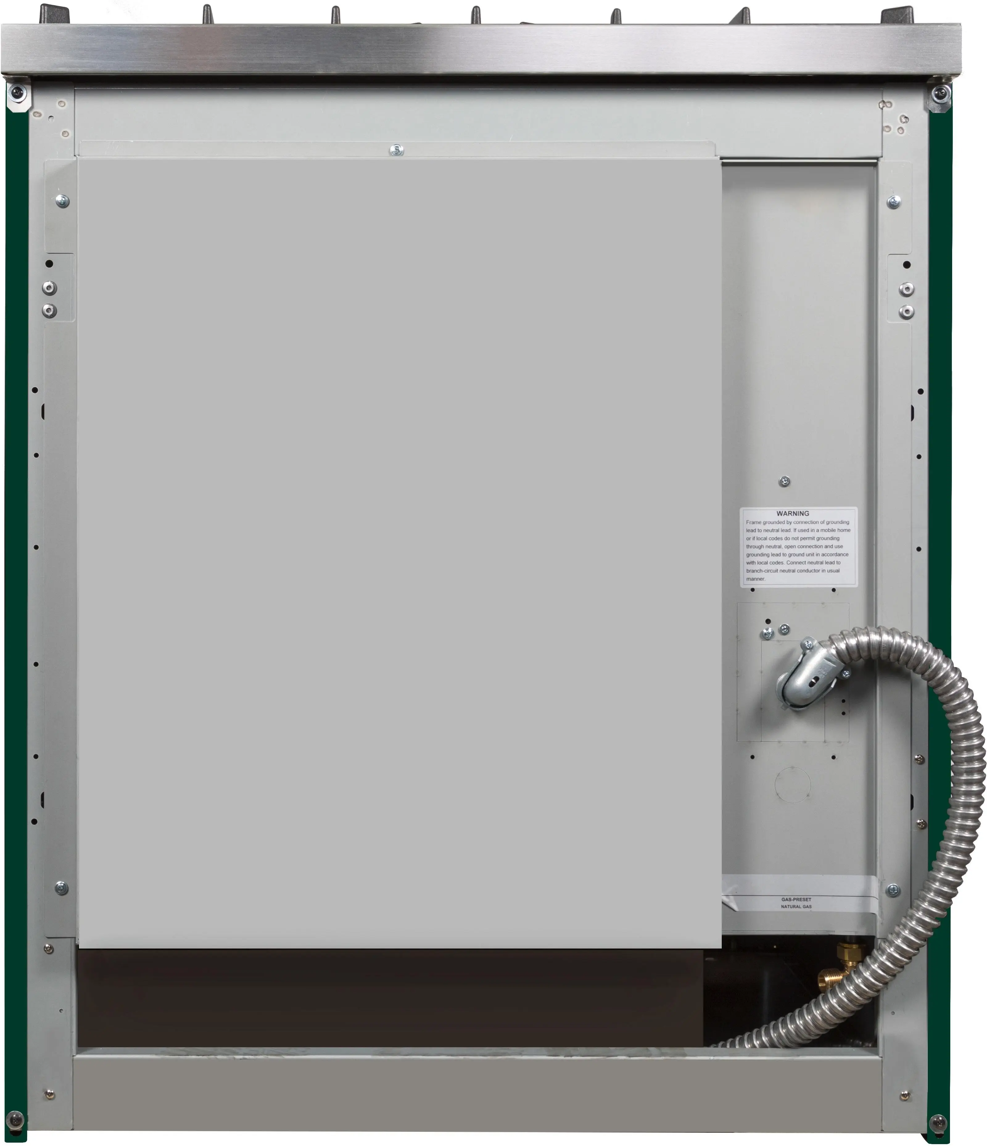 Ilve UM30DNE3EGBLP Liquid Propane In Emerald Green W/ Bronze Trim