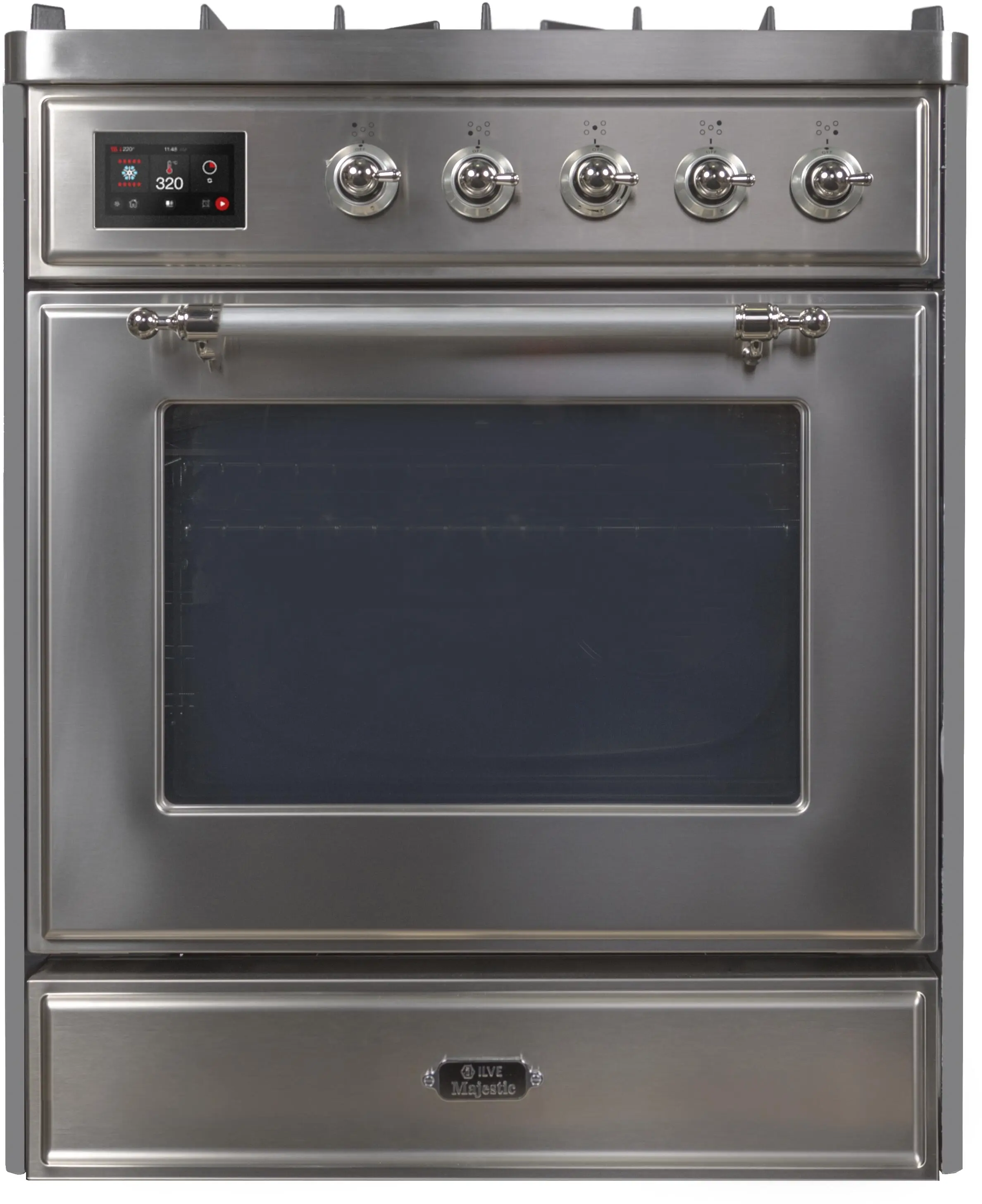 Ilve UM30DNE3SSCLP Liquid Propane In Stainless Steel W/ Chrome Trim