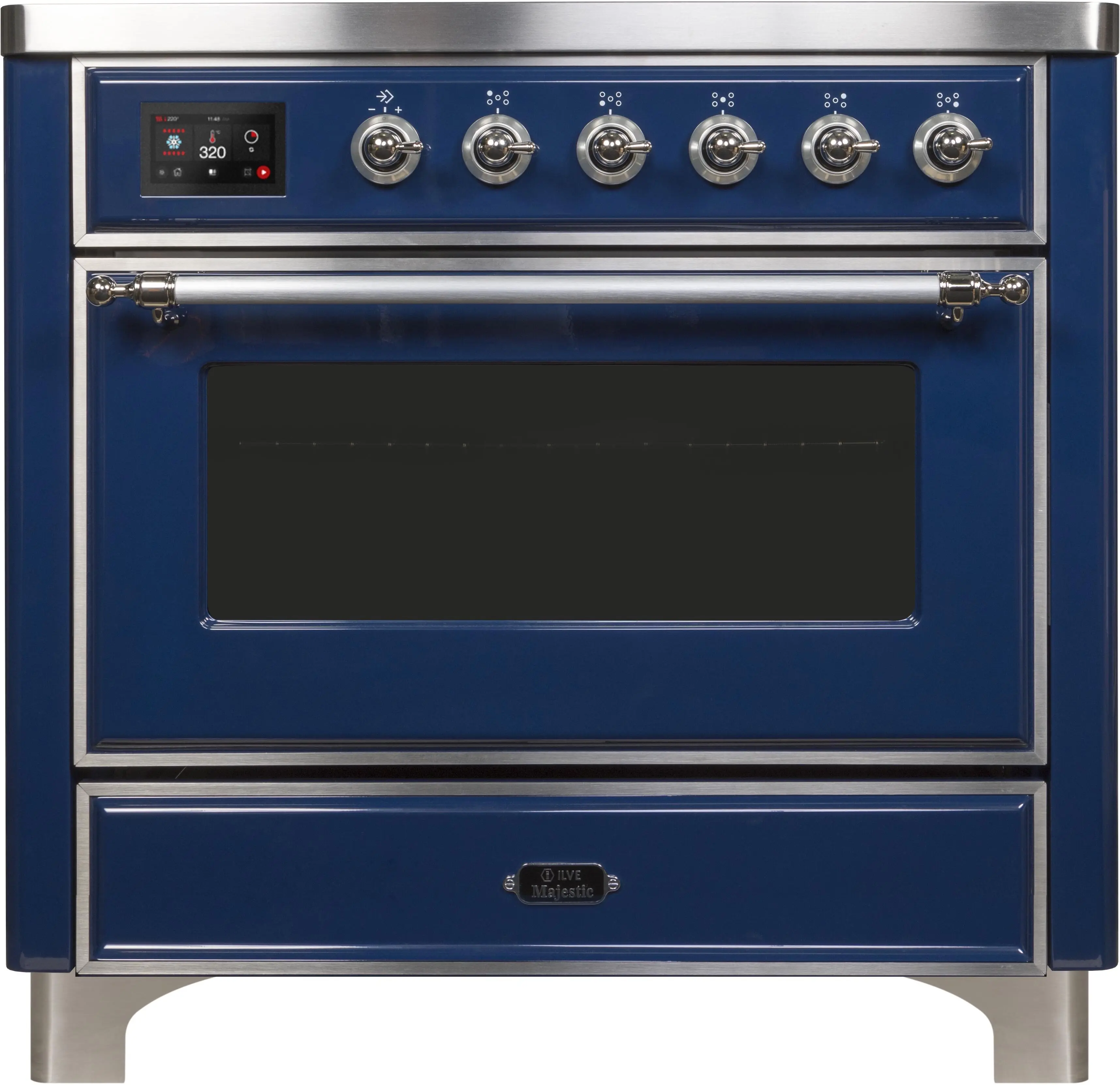 Ilve UMI09NS3MBC Midnight Blue W/ Chrome Trim