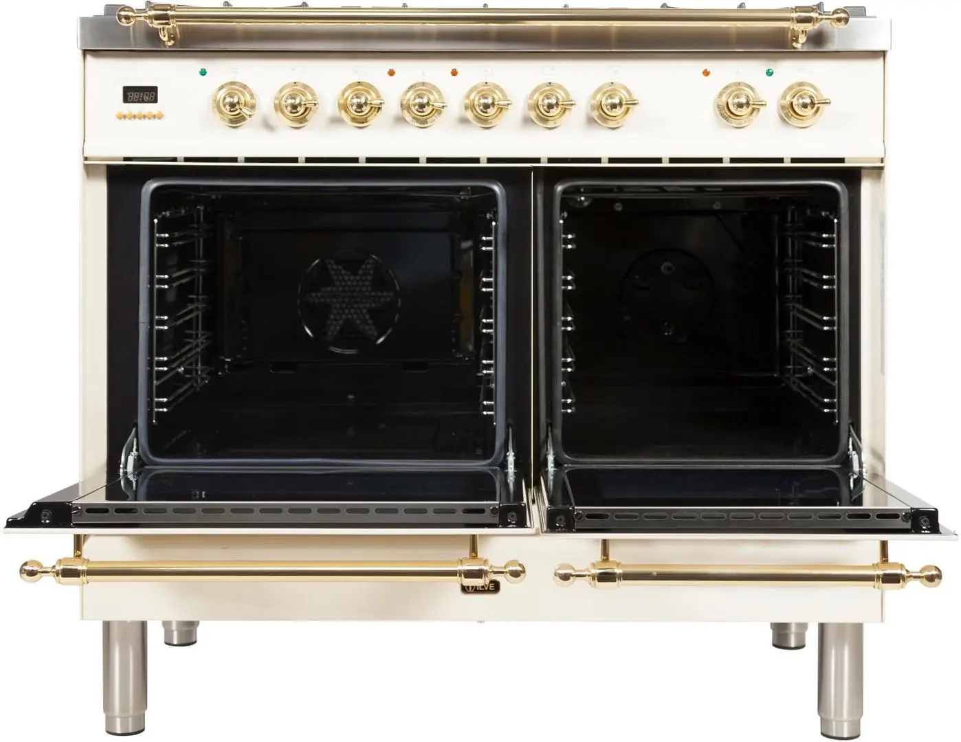Ilve UPDN100FDMPALP Liquid Propane In Antique White W/ Brass Trim