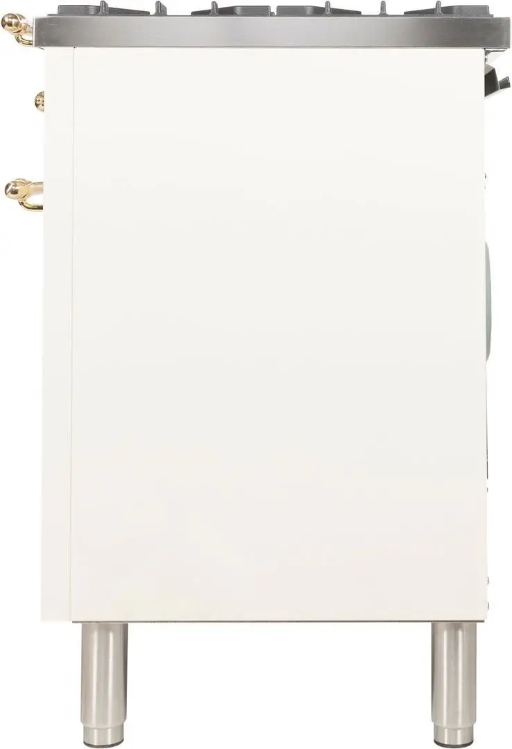 Ilve UPDN100FDMPALP Liquid Propane In Antique White W/ Brass Trim