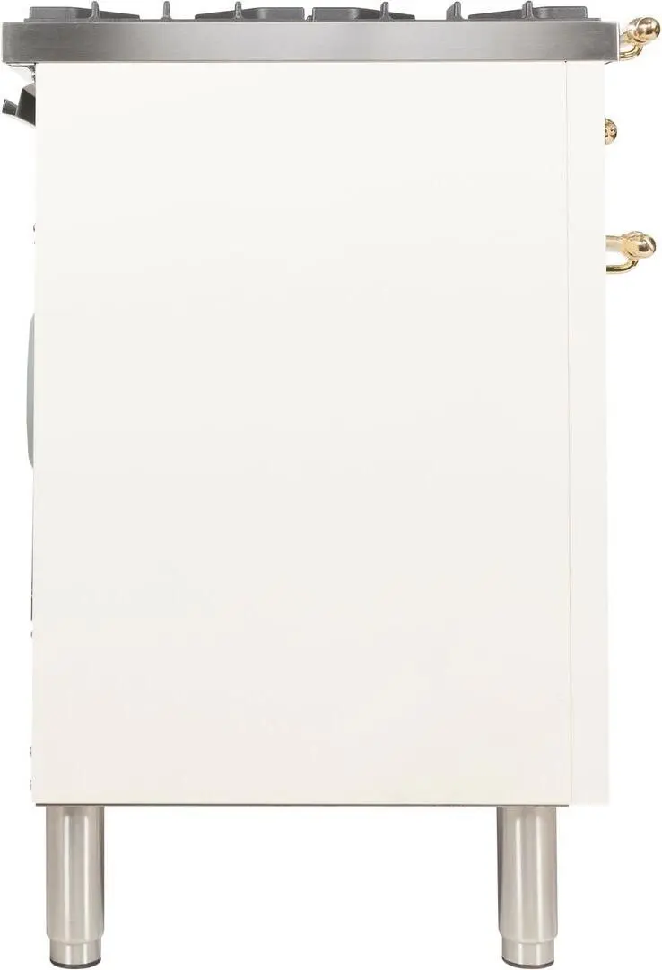 Ilve UPDN100FDMPALP Liquid Propane In Antique White W/ Brass Trim