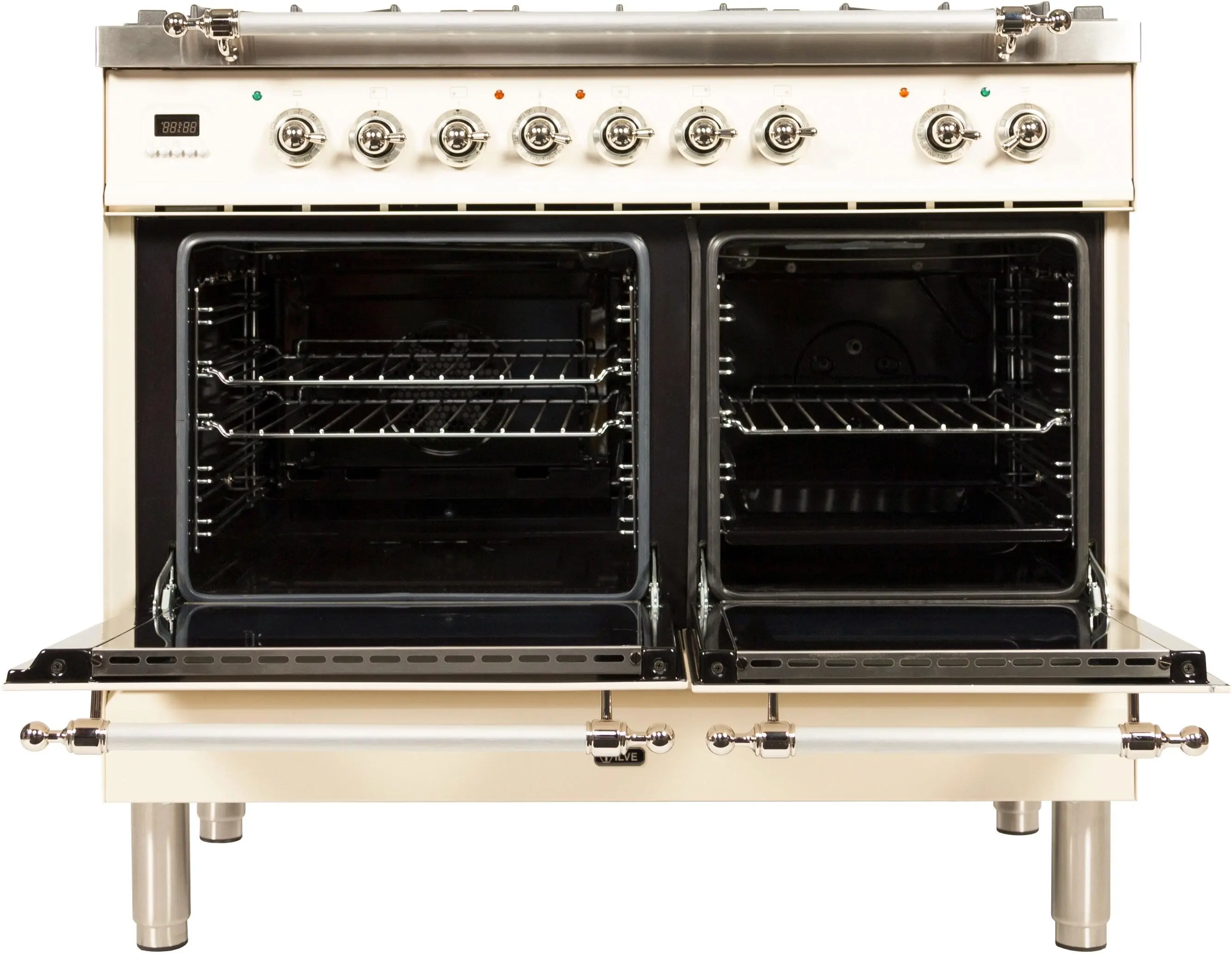 Ilve UPDN100FDMPAXLP Liquid Propane In Blue Grey W/ Chrome Trim