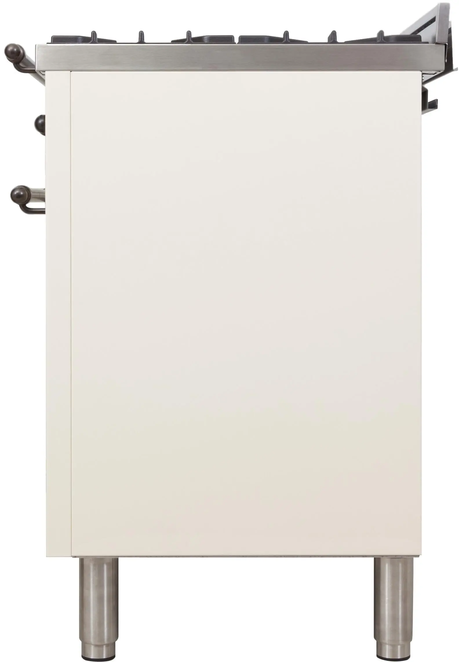 Ilve UPDN100FDMPAYLP Liquid Propane In Antique White W/ Bronze Trim