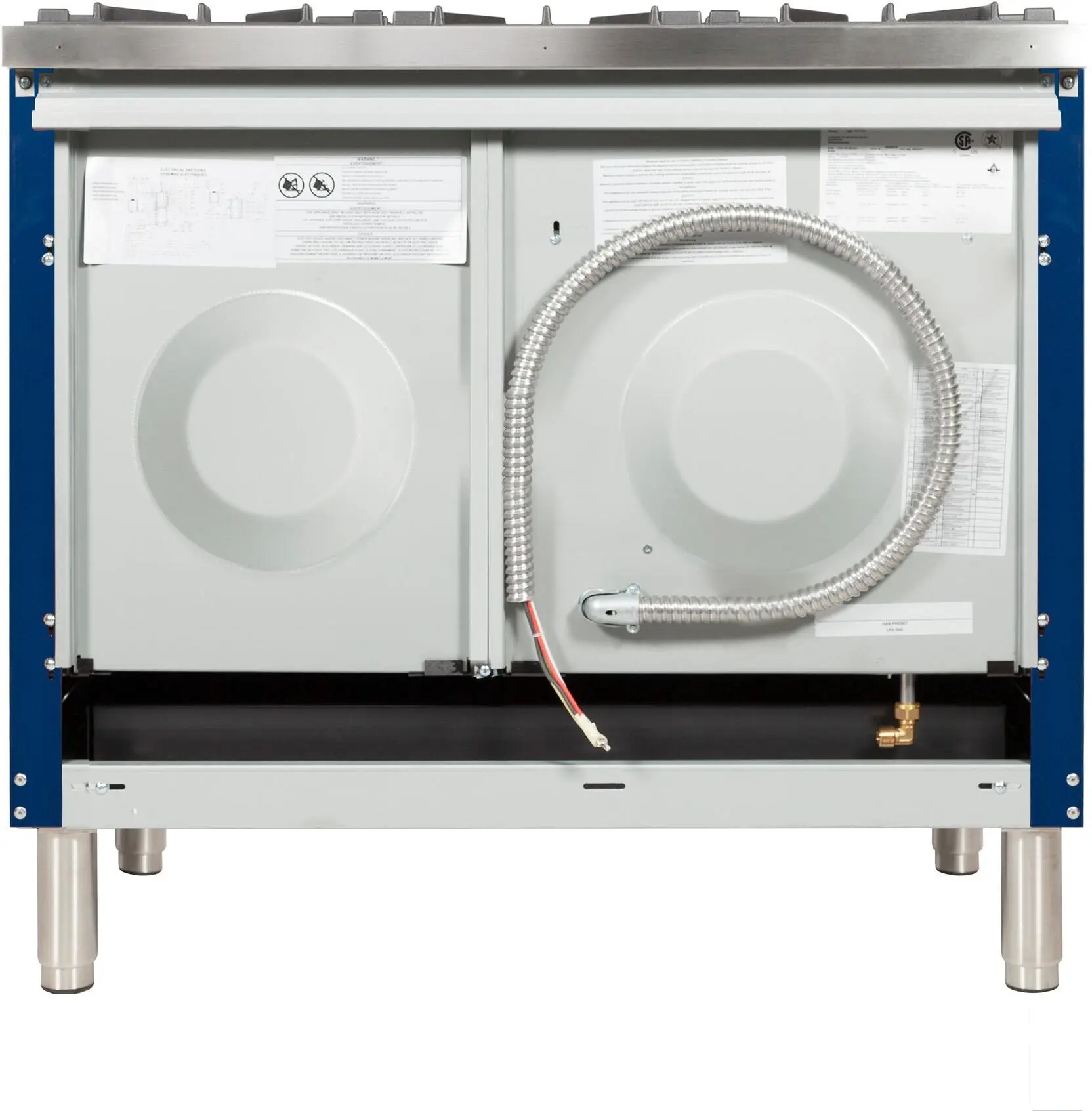 Ilve UPDN100FDMPBLYLP Liquid Propane In Midnight Blue W/ Bronze Trim