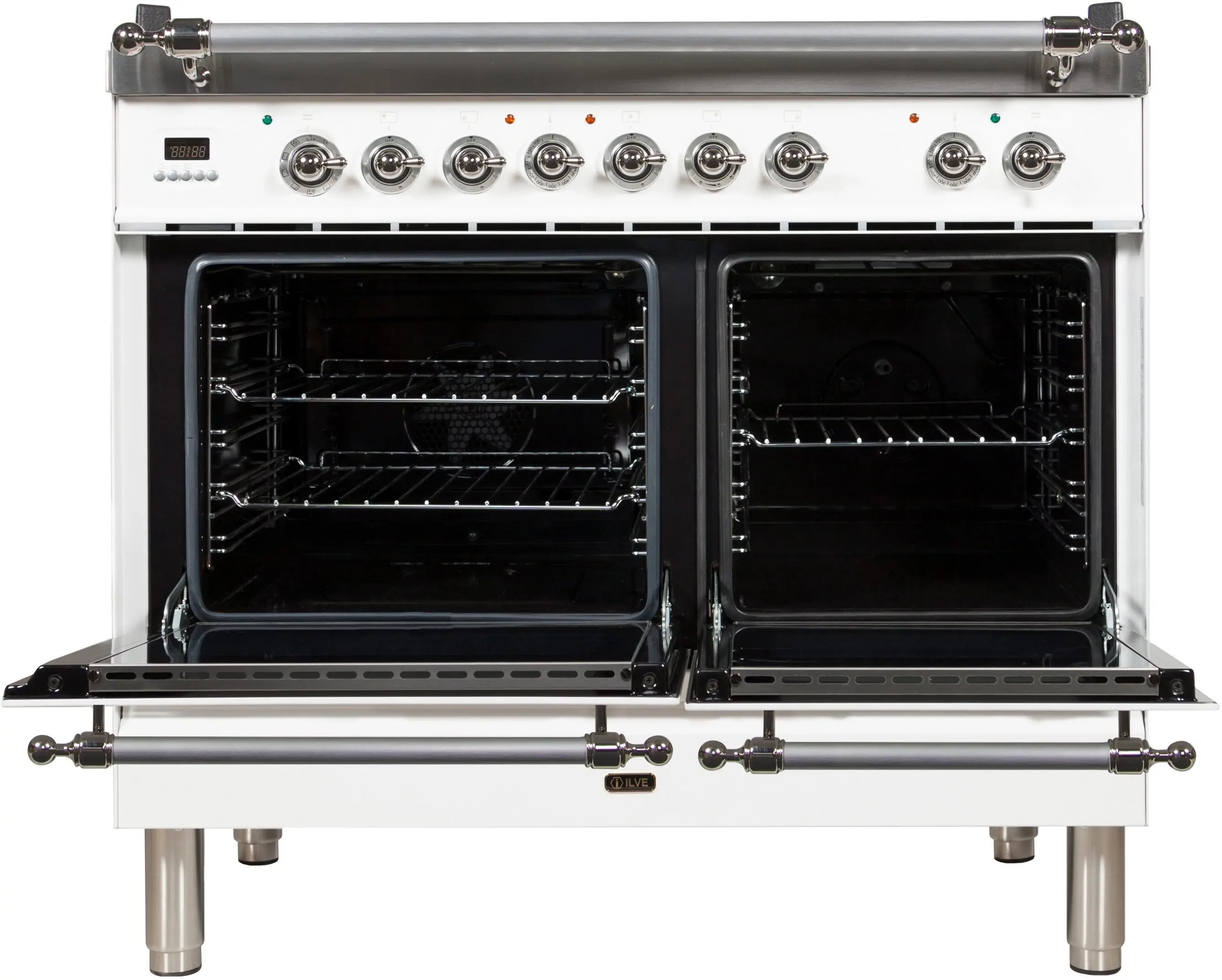 Ilve UPDN100FDMPBXLP Liquid Propane In White W/ Chrome Trim