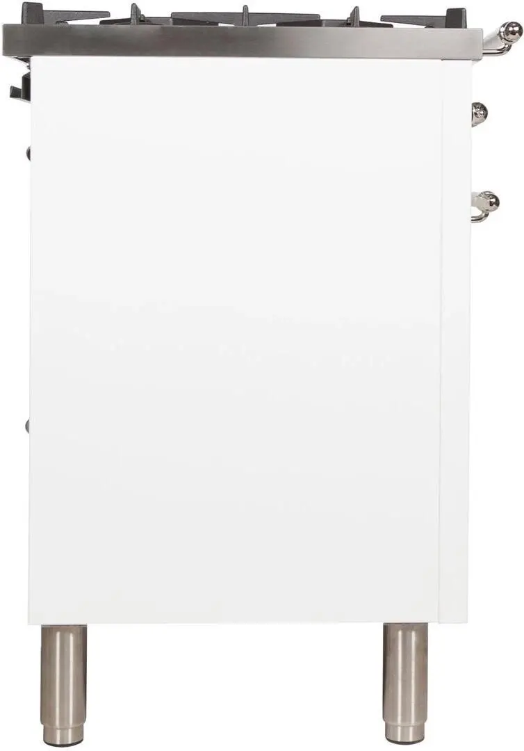 Ilve UPDN100FDMPBXLP Liquid Propane In White W/ Chrome Trim