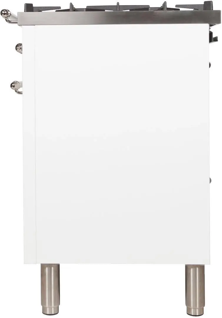 Ilve UPDN100FDMPBXLP Liquid Propane In White W/ Chrome Trim