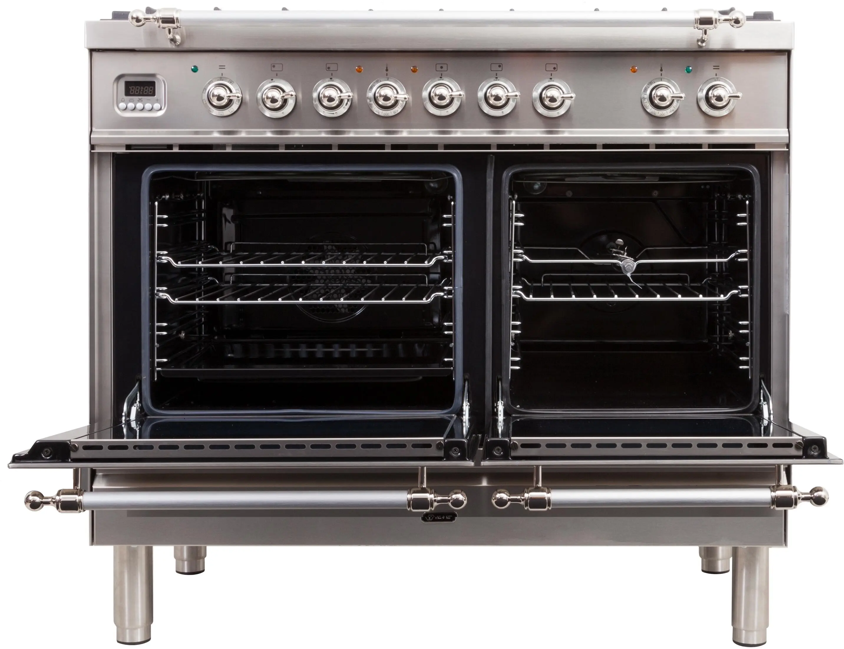 Ilve UPDN100FDMPIXLP Liquid Propane In Stainless Steel W/ Chrome Trim