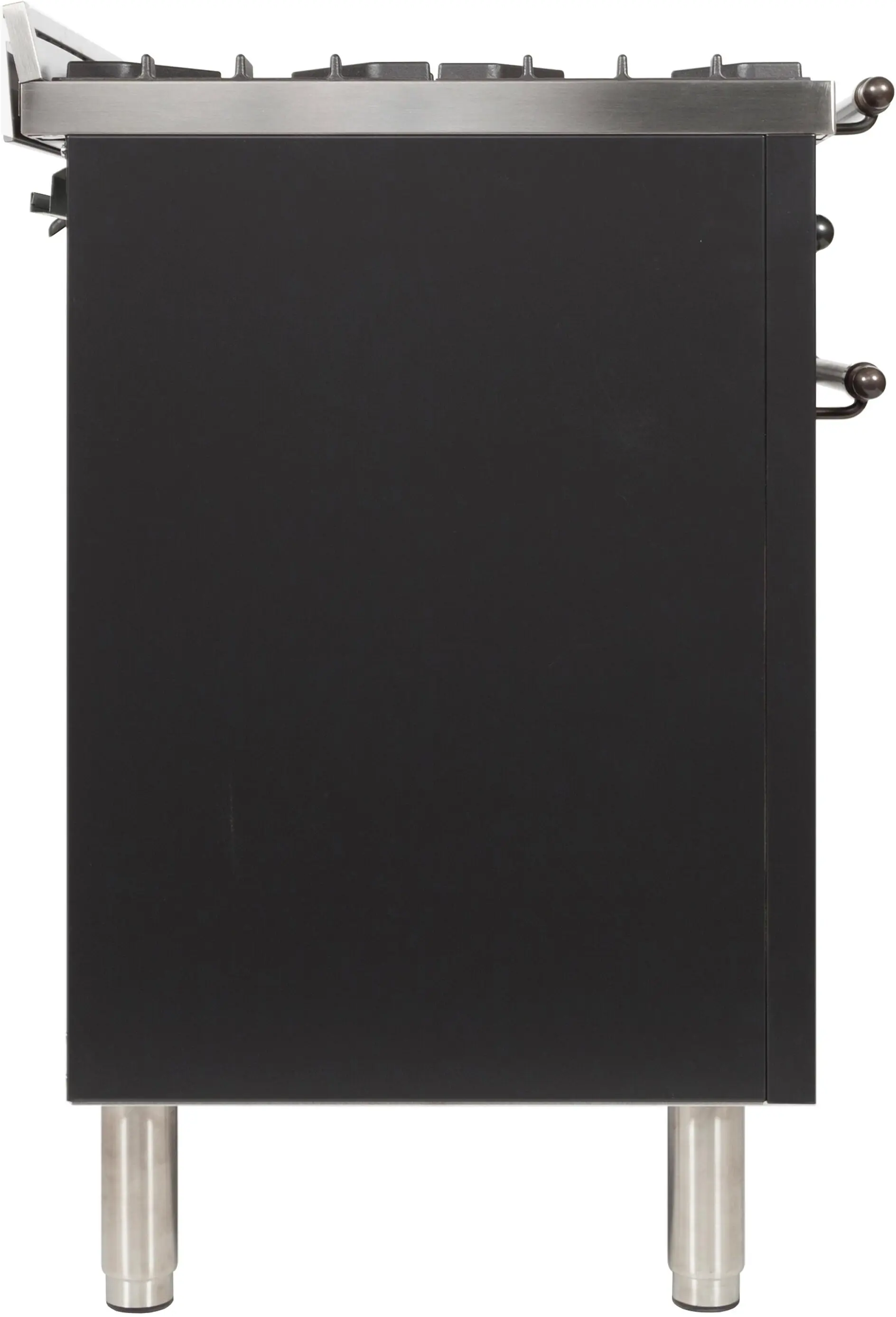 Ilve UPDN100FDMPMYLP Liquid Propane In Matte Graphite W/ Bronze Trim