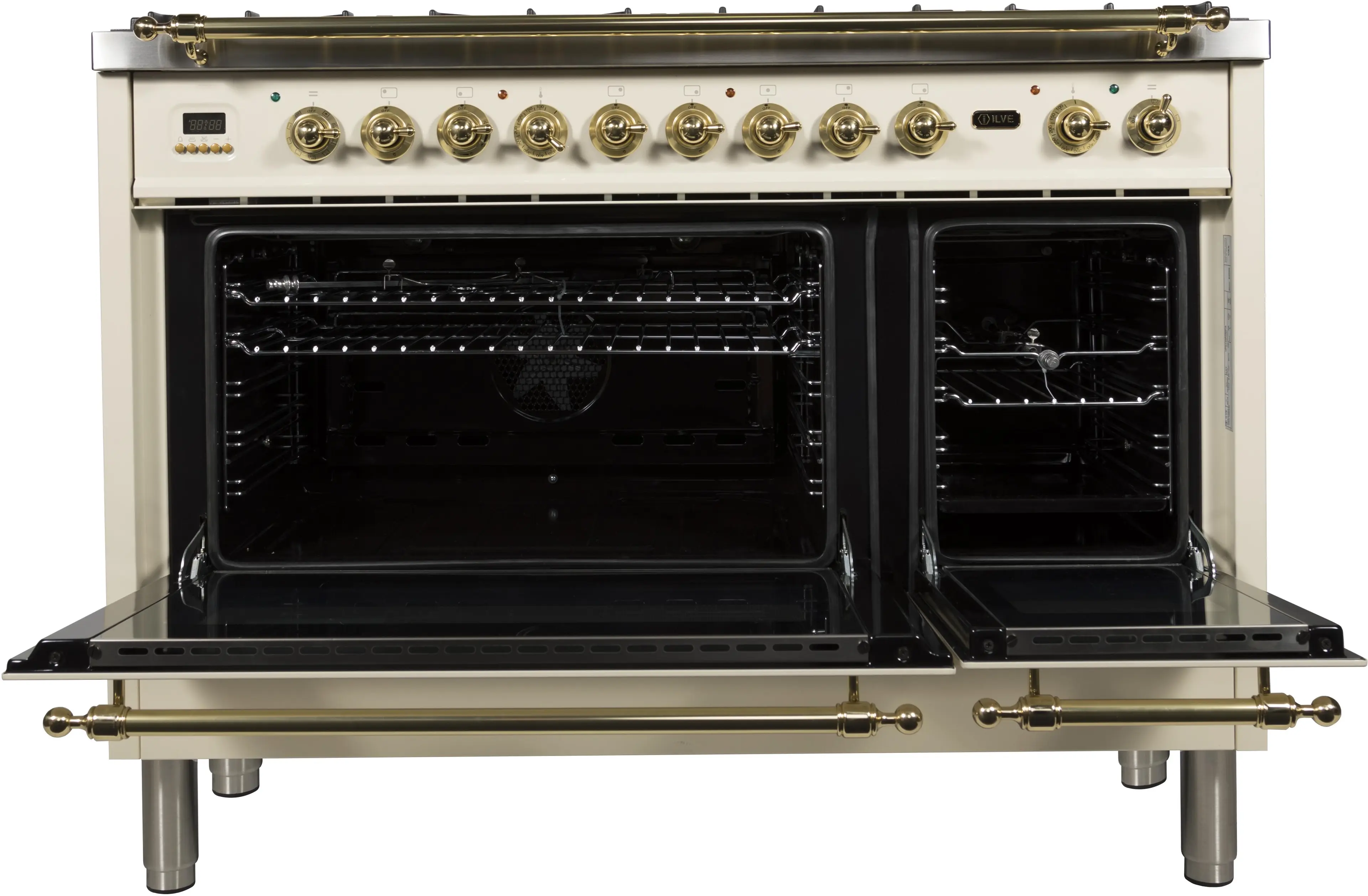 Ilve UPN120FDMPALP Liquid Propane In Antique White W/ Brass Trim