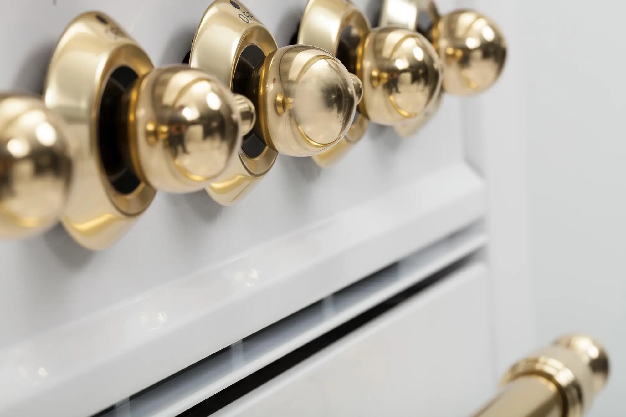 Ilve UPN120FDMPALP Liquid Propane In Antique White W/ Brass Trim