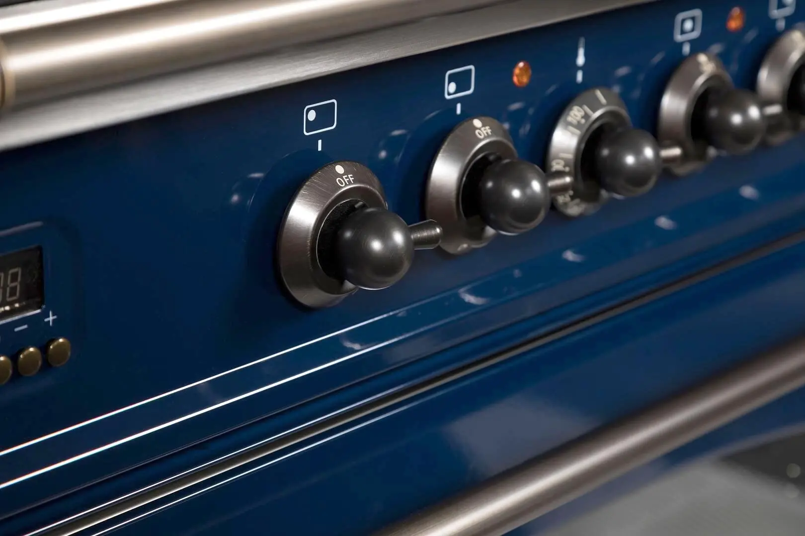Ilve UPN120FDMPBLY Natural Gas In Midnight Blue W/ Bronze Trim