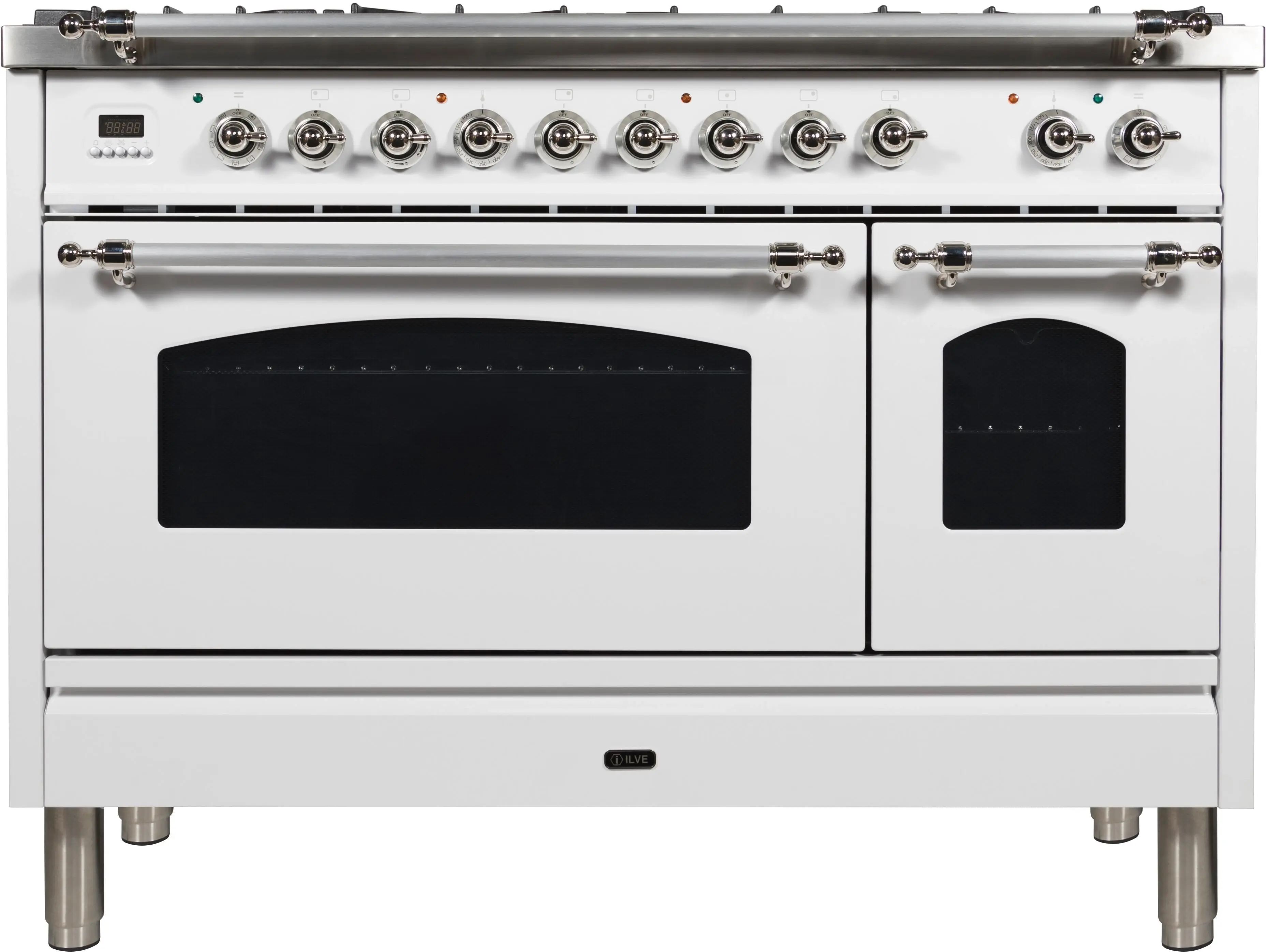 Ilve UPN120FDMPBXLP Liquid Propane In White W/ Chrome Trim