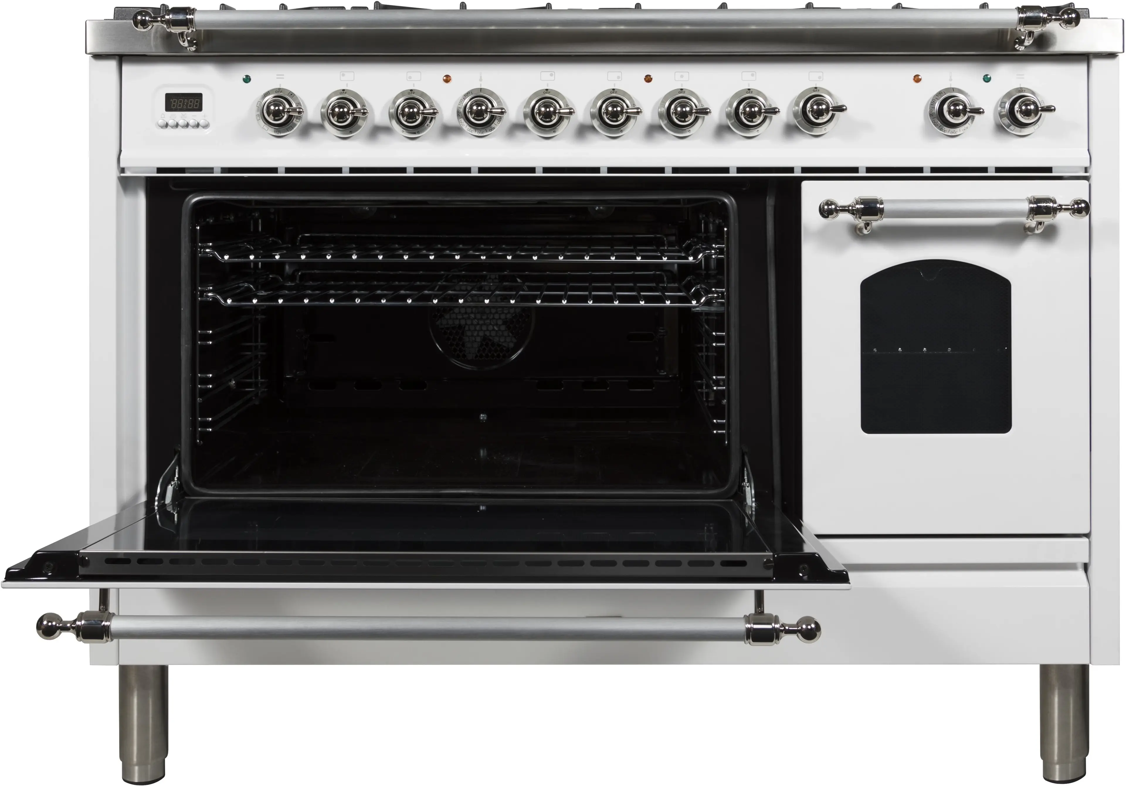 Ilve UPN120FDMPBXLP Liquid Propane In White W/ Chrome Trim