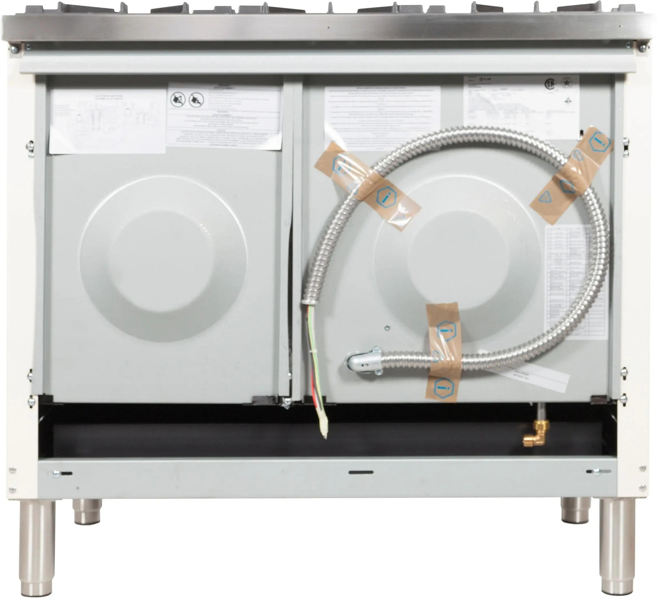 Ilve UPN120FDMPBY Natural Gas In White W/ Bronze Trim
