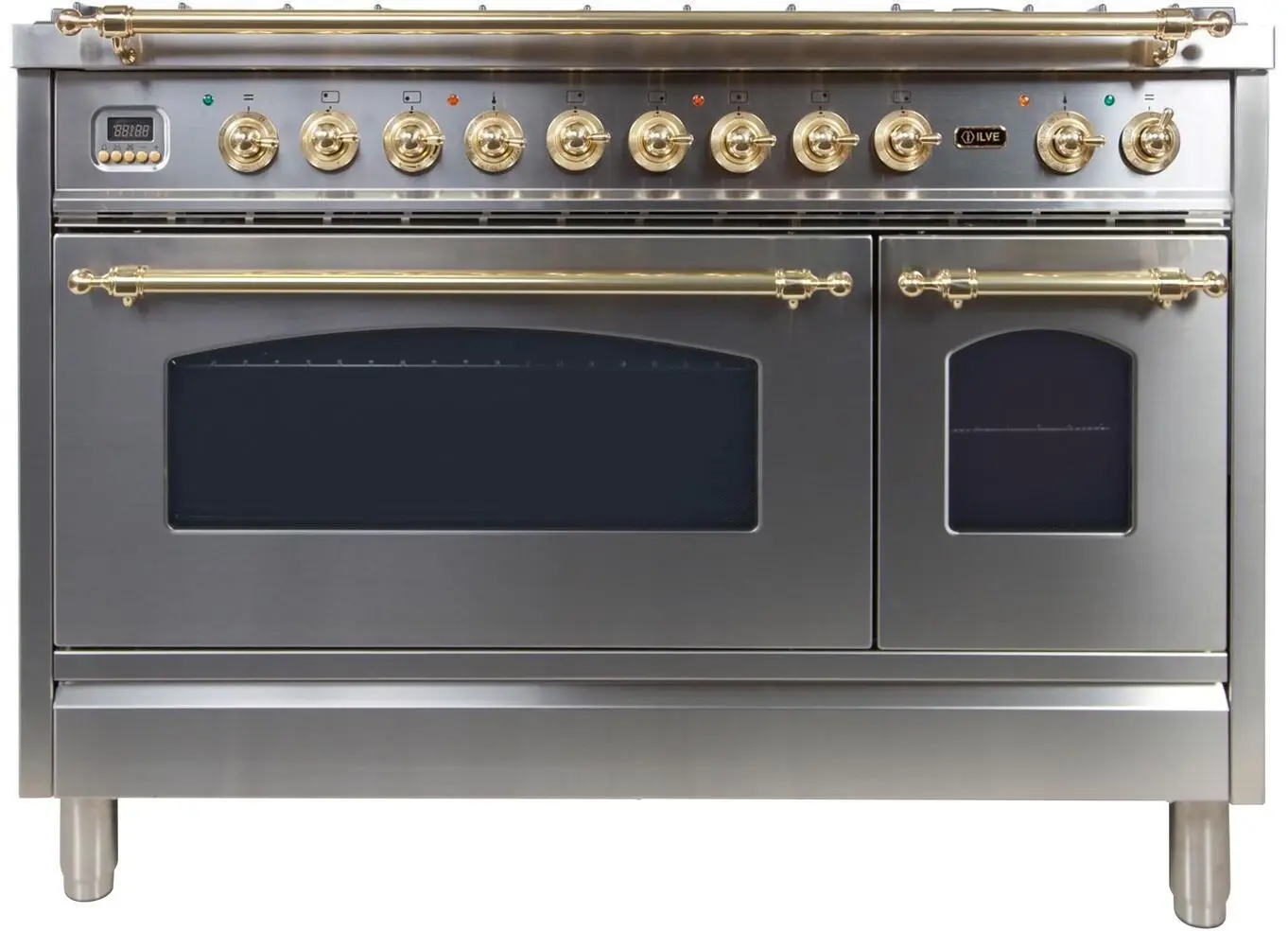 Ilve UPN120FDMPI Natural Gas In Stainless Steel W/ Brass Trim