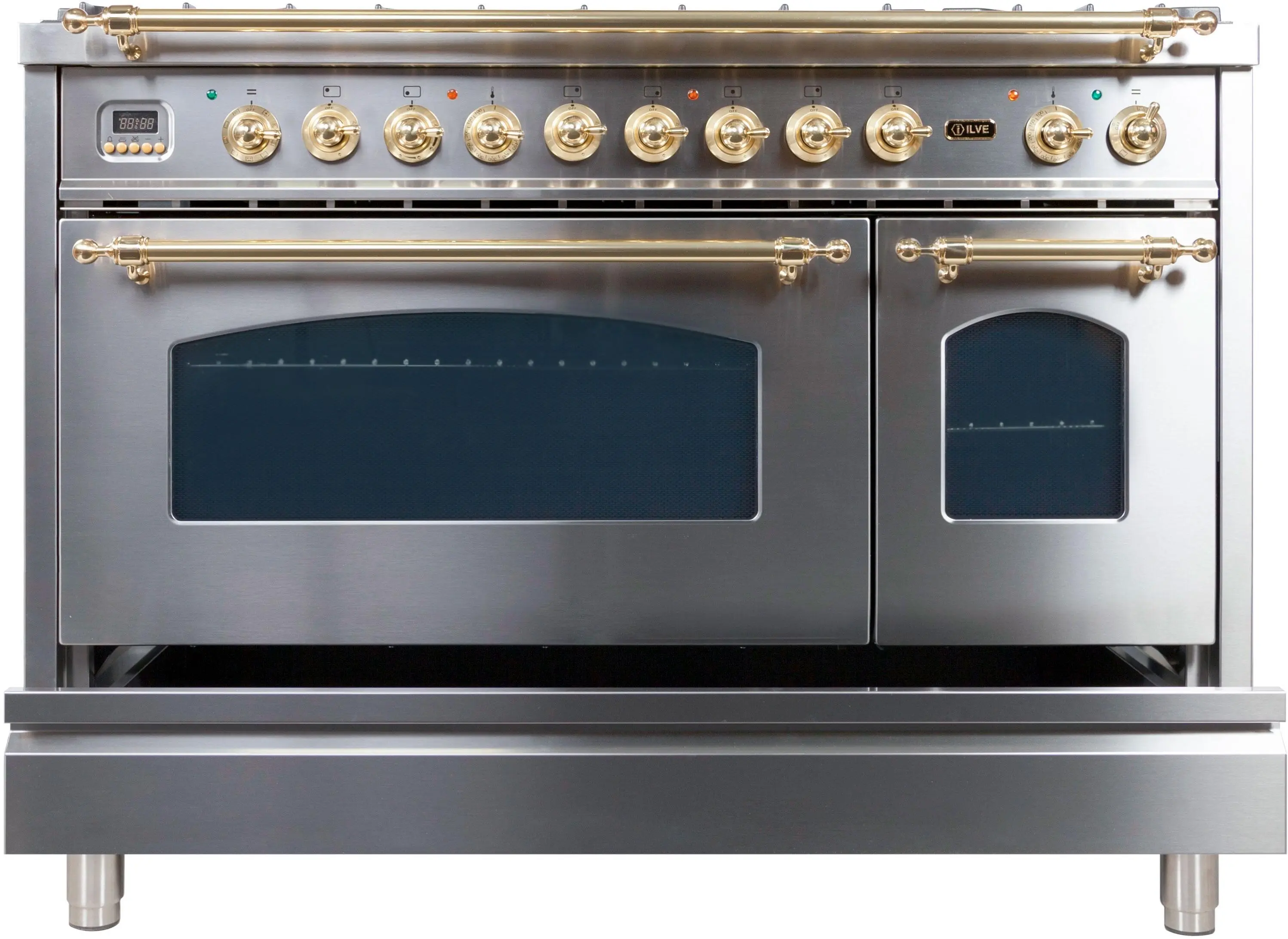 Ilve UPN120FDMPI Natural Gas In Stainless Steel W/ Brass Trim