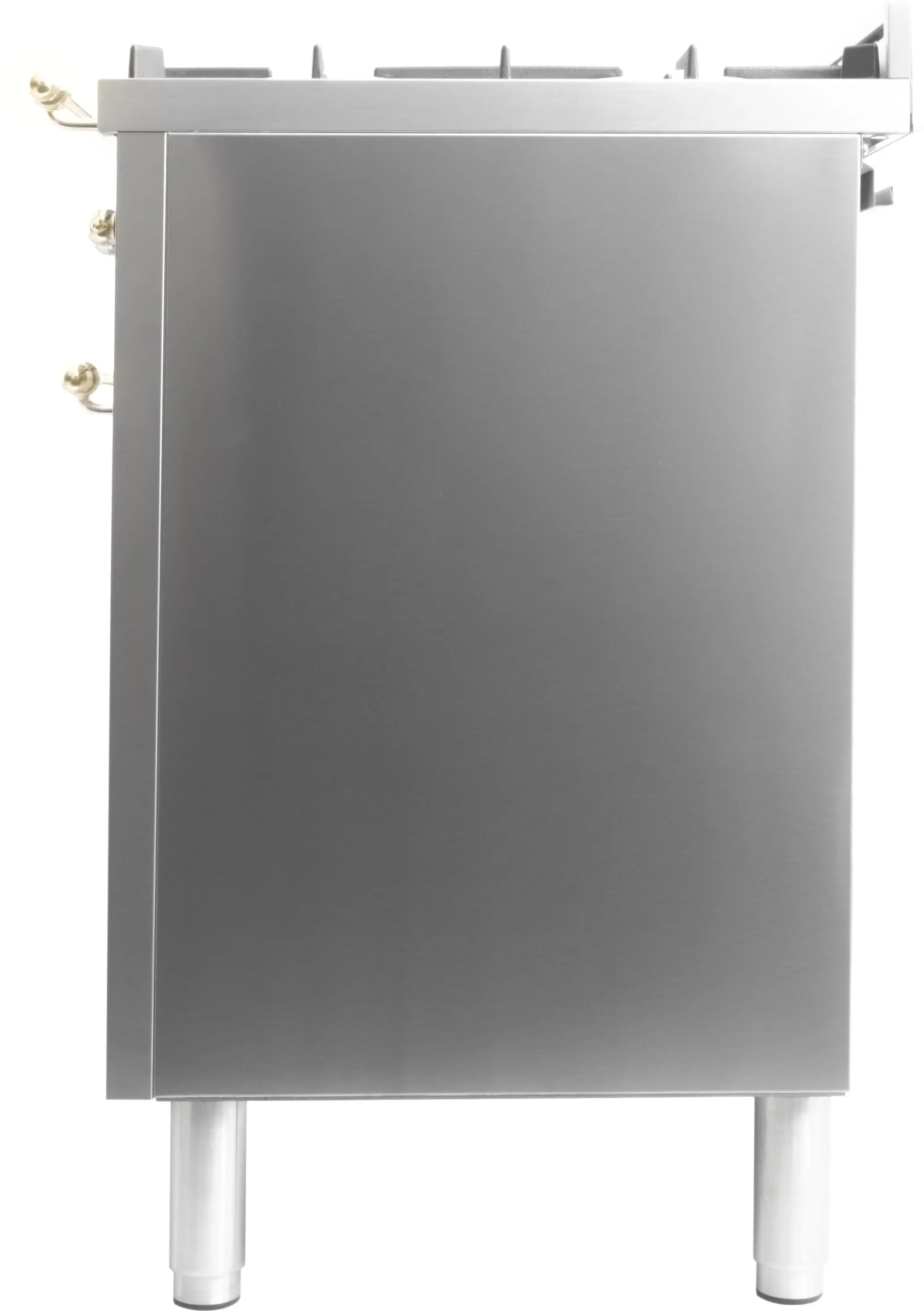 Ilve UPN120FDMPI Natural Gas In Stainless Steel W/ Brass Trim