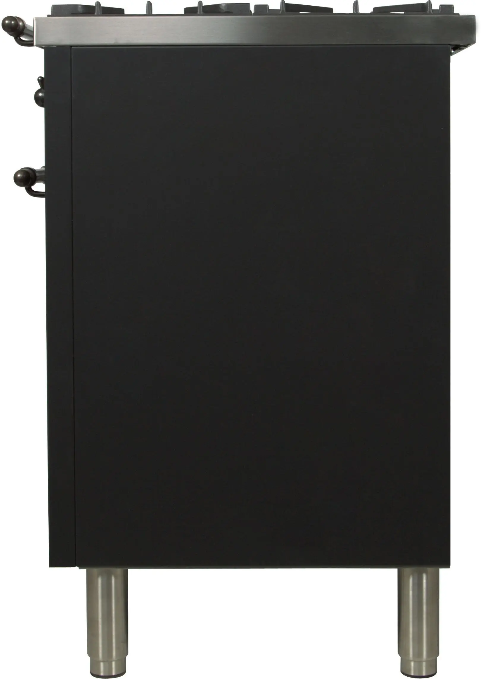 Ilve UPN120FDMPMYLP Liquid Propane In Matte Graphite W/ Bronze Trim