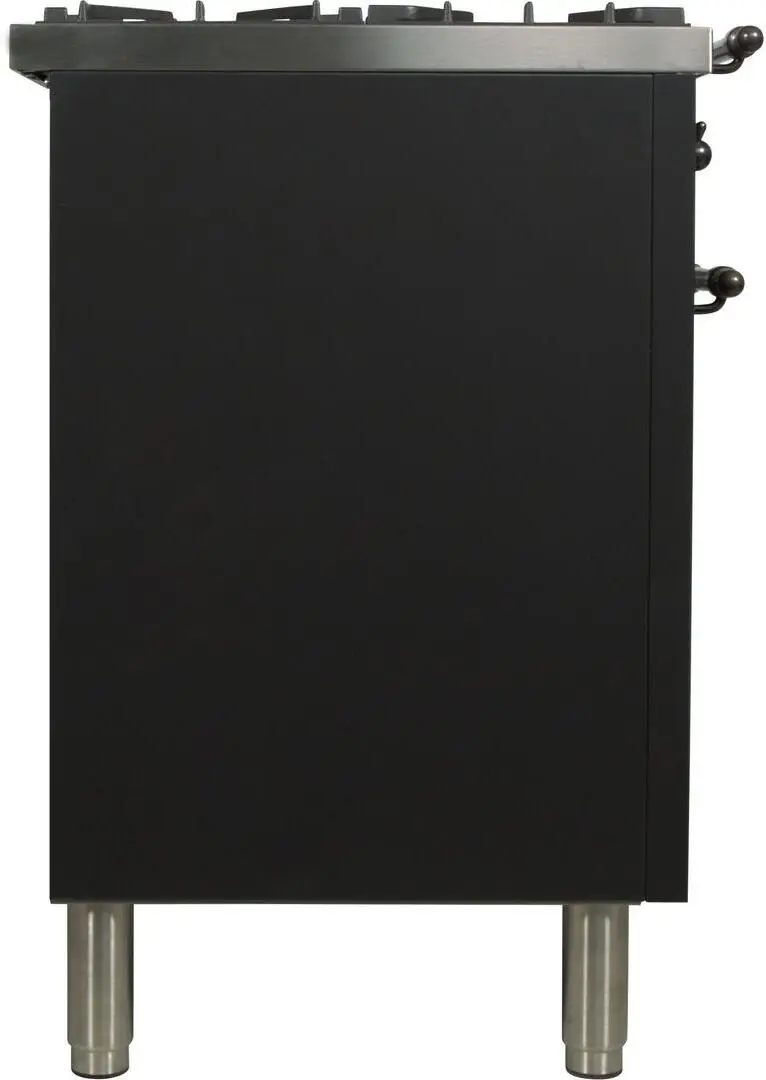 Ilve UPN120FDMPMYLP Liquid Propane In Matte Graphite W/ Bronze Trim