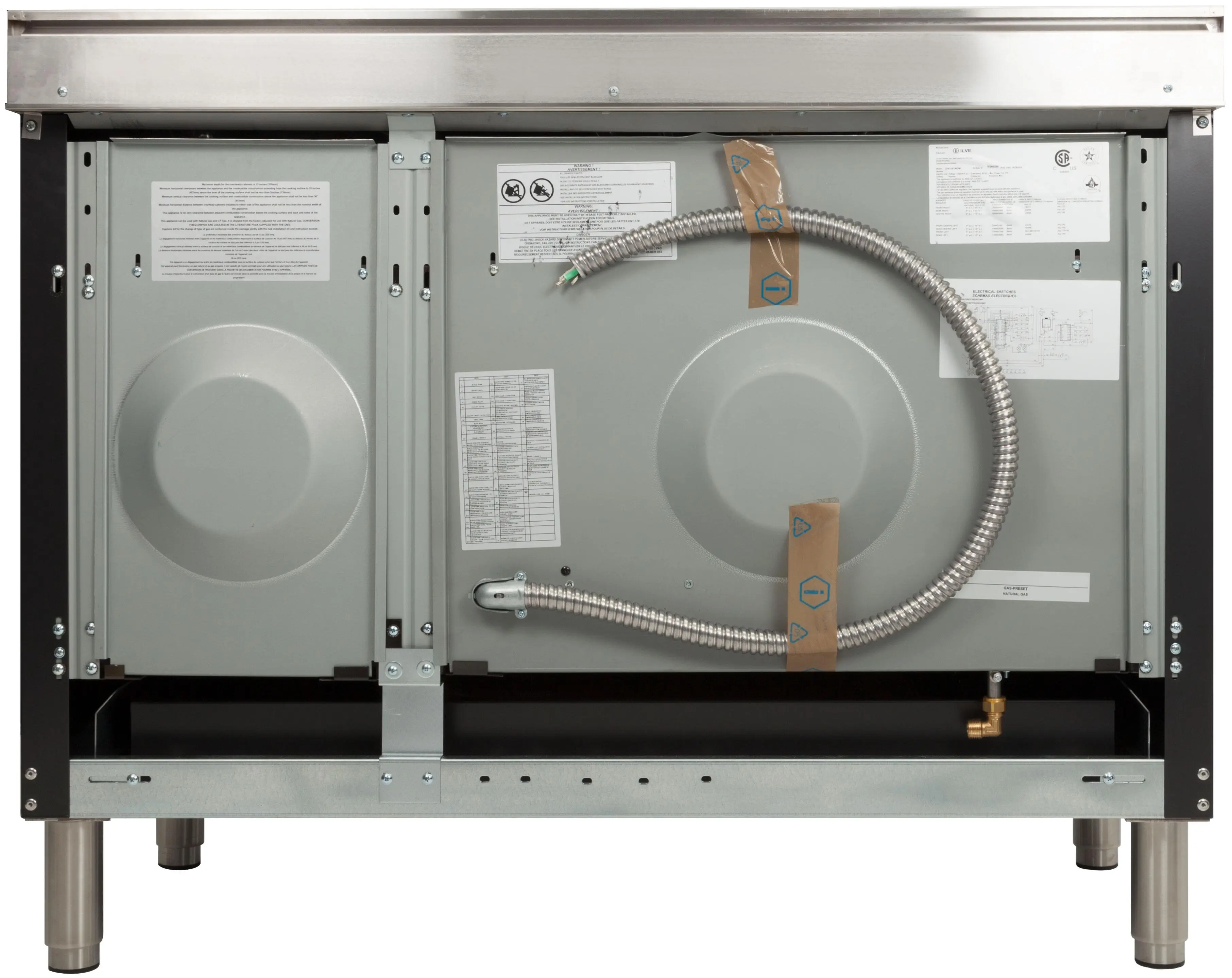 Ilve UPN120FDMPMYLP Liquid Propane In Matte Graphite W/ Bronze Trim