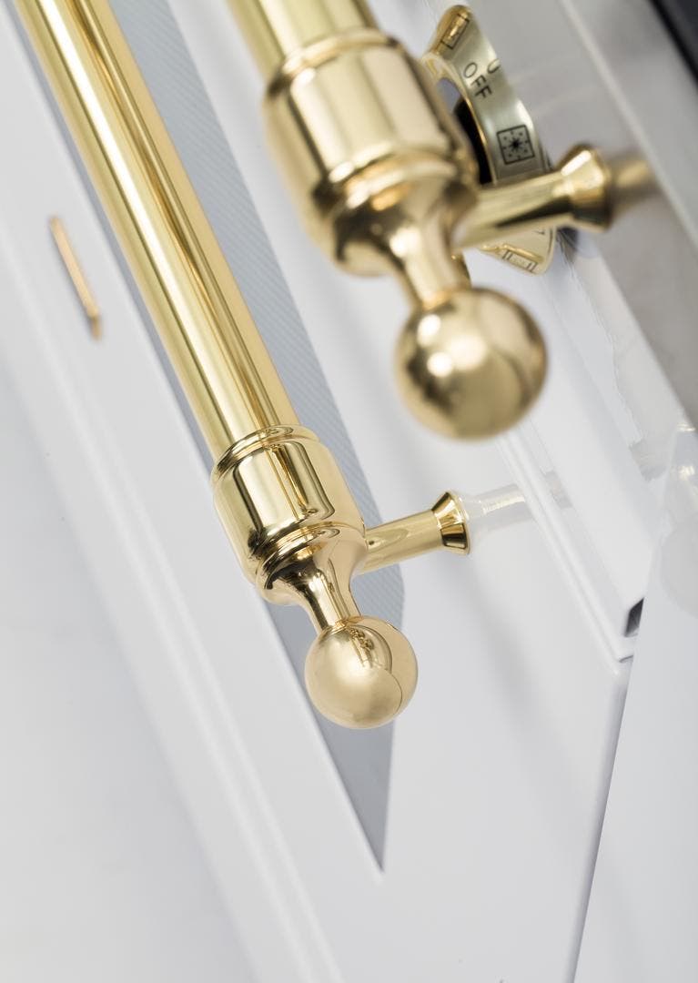 Ilve UPN60DMPBLP Liquid Propane In White W/ Brass Trim