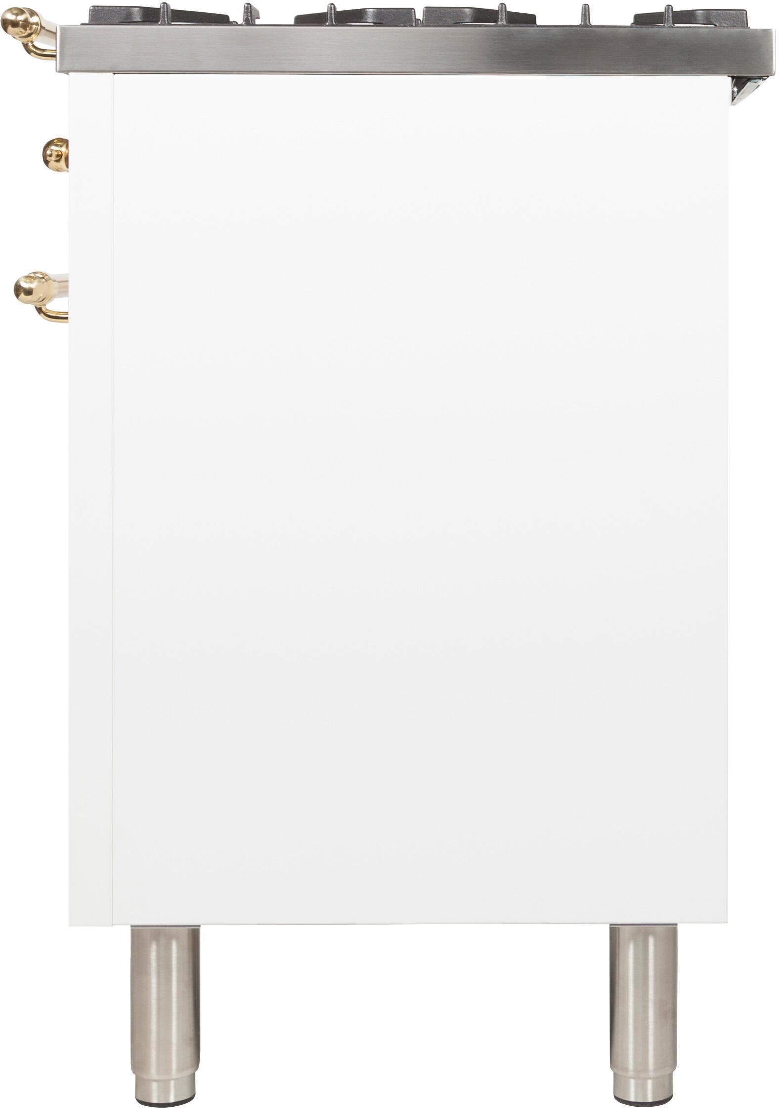 Ilve UPN60DMPBLP Liquid Propane In White W/ Brass Trim