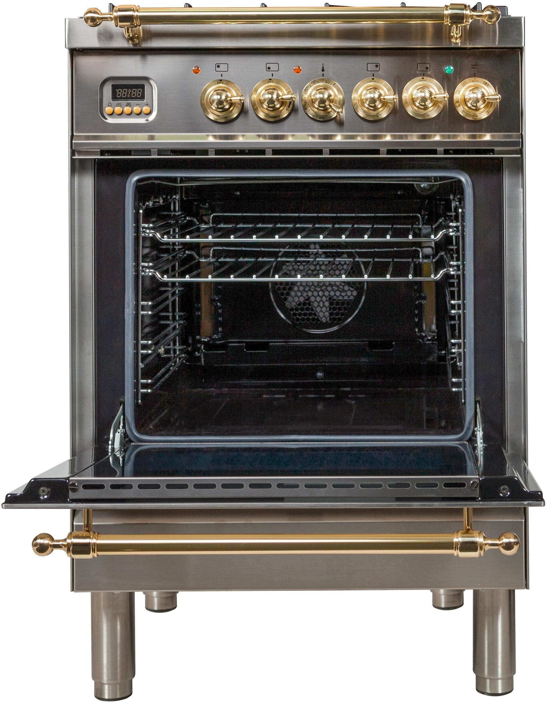 Ilve UPN60DMPILP Liquid Propane In Stainless Steel W/ Brass Trim