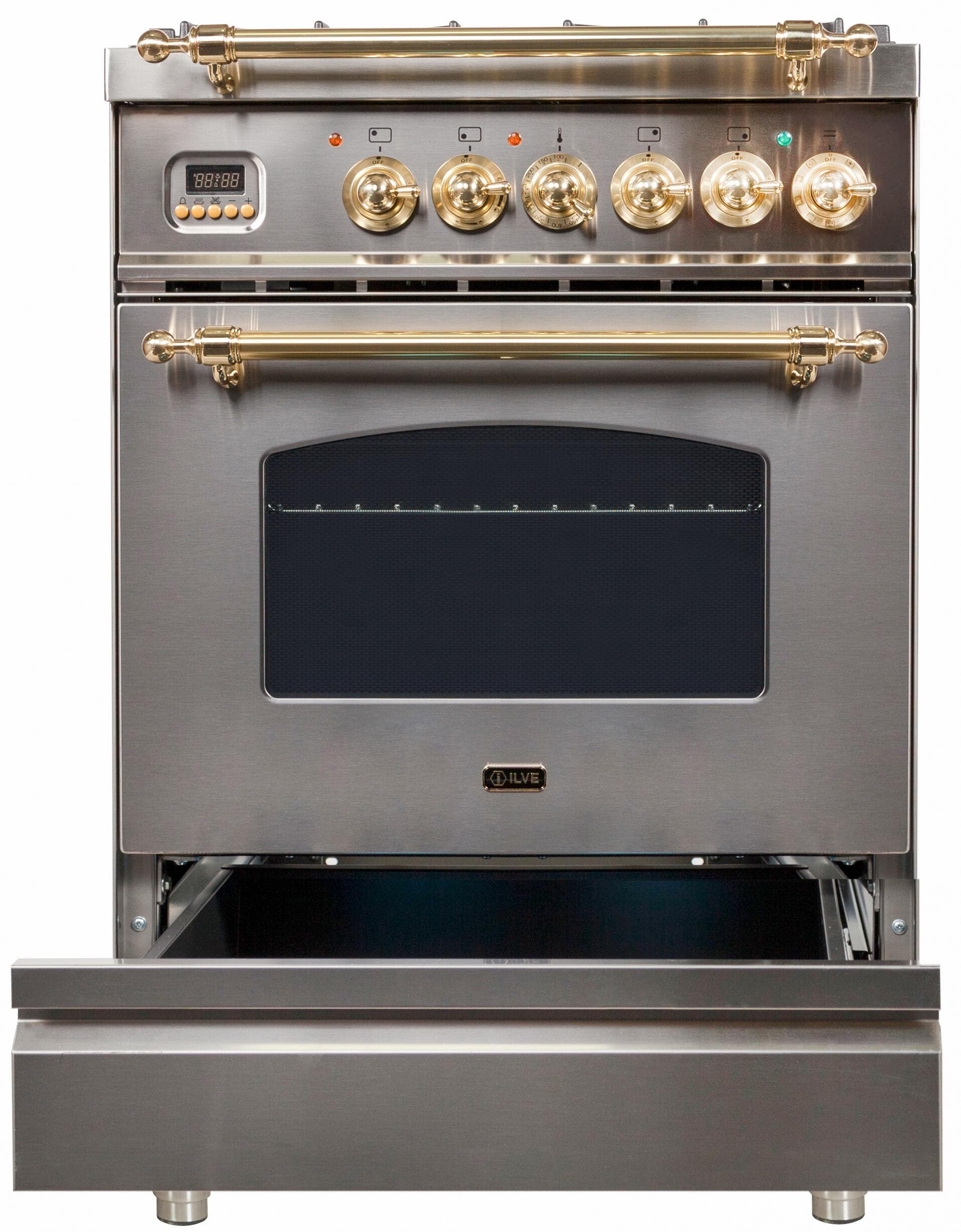 Ilve UPN60DMPILP Liquid Propane In Stainless Steel W/ Brass Trim