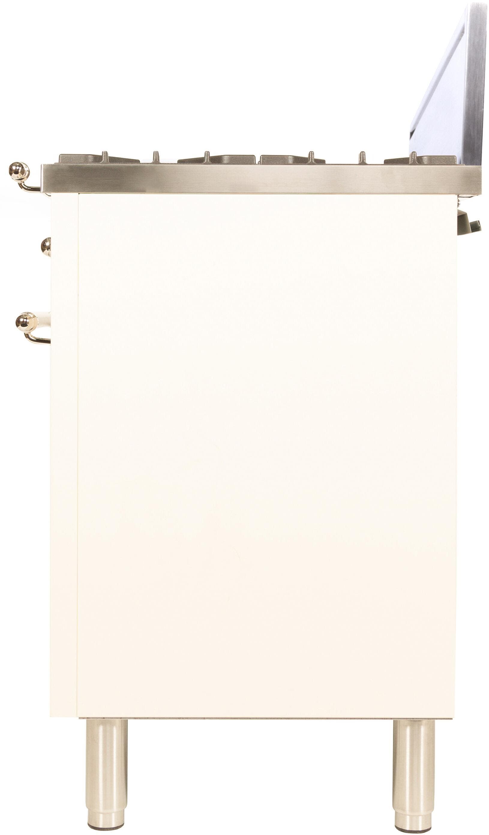Ilve UPN76DVGGA Antique White, Brass Trim