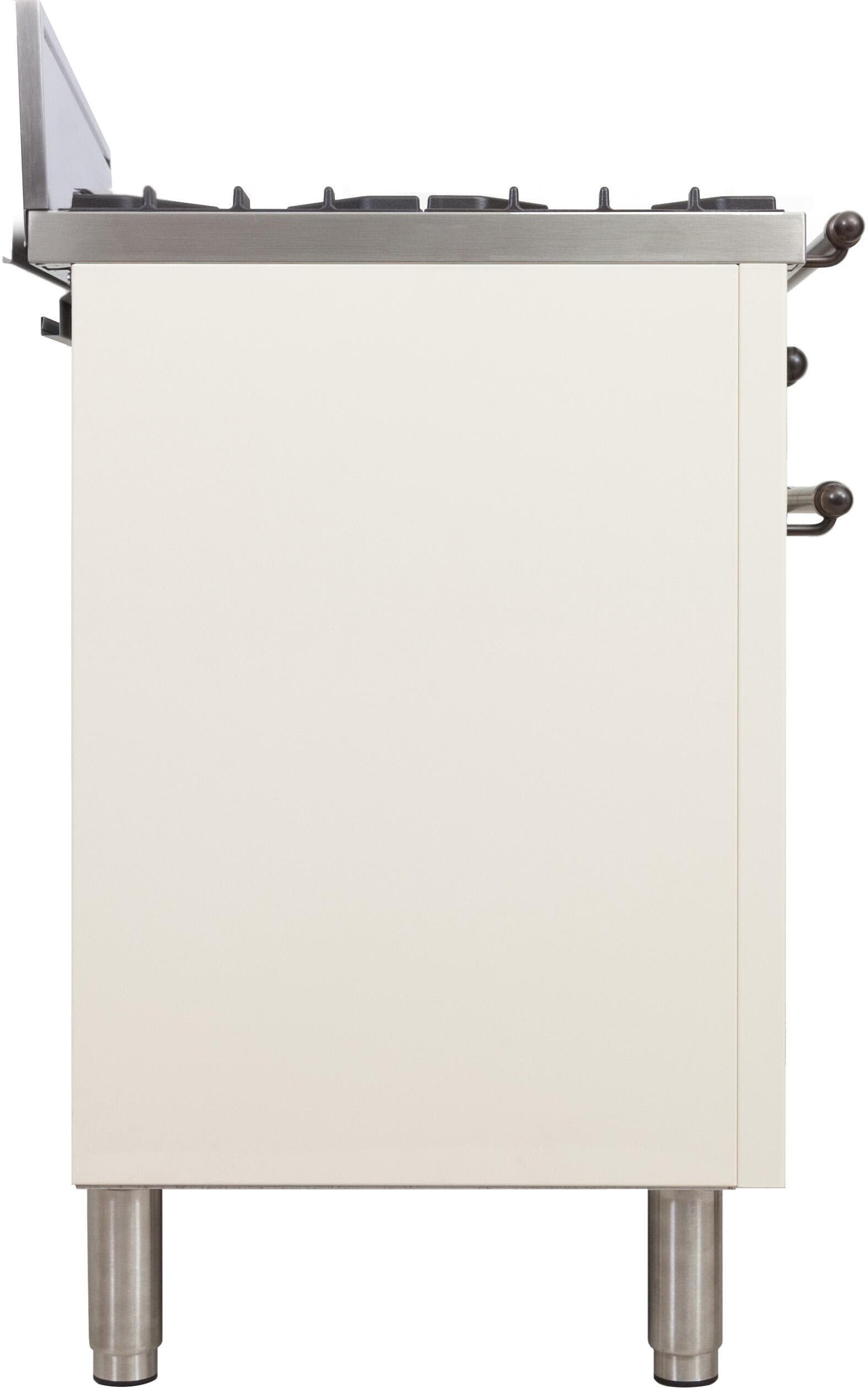 Ilve UPN76DVGGAY Antique White, Oil Rubbed Bronze Trim