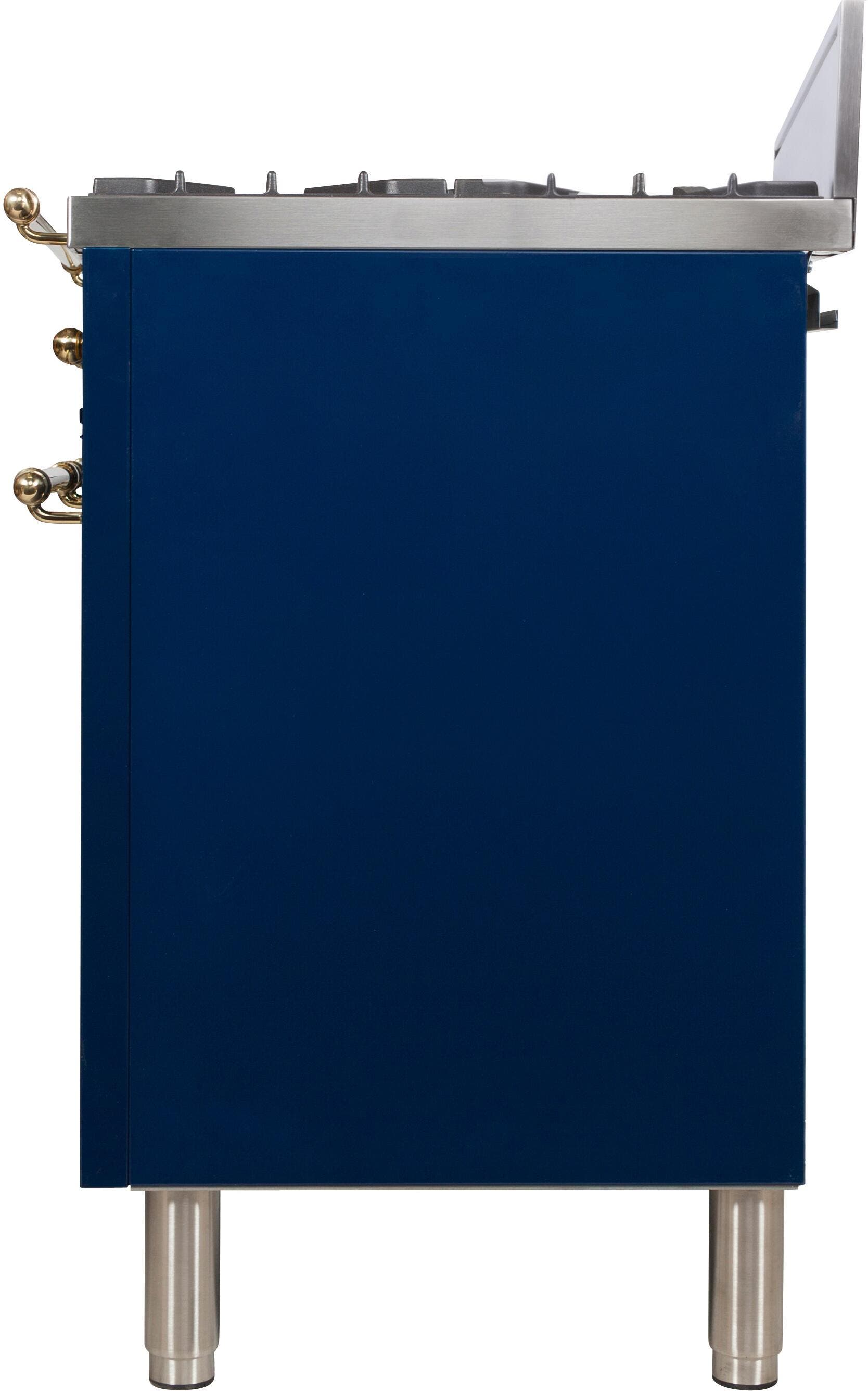 Ilve UPN76DVGGBL Midnight Blue, Brass Trim
