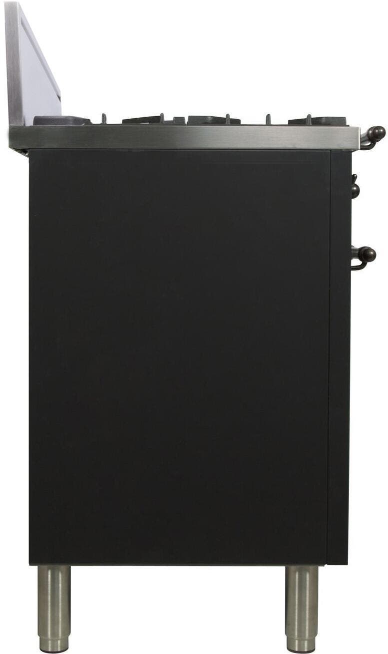 Ilve UPN76DVGGMY Matte Graphite, Oil Rubbed Bronze Trim