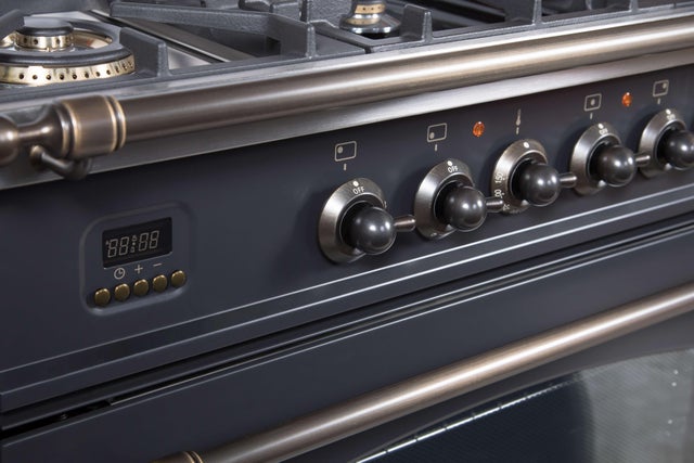 Ilve UPN76DVGGMYLP 30" Freestanding Gas Range w/ 5 Sealed Burners, Do...