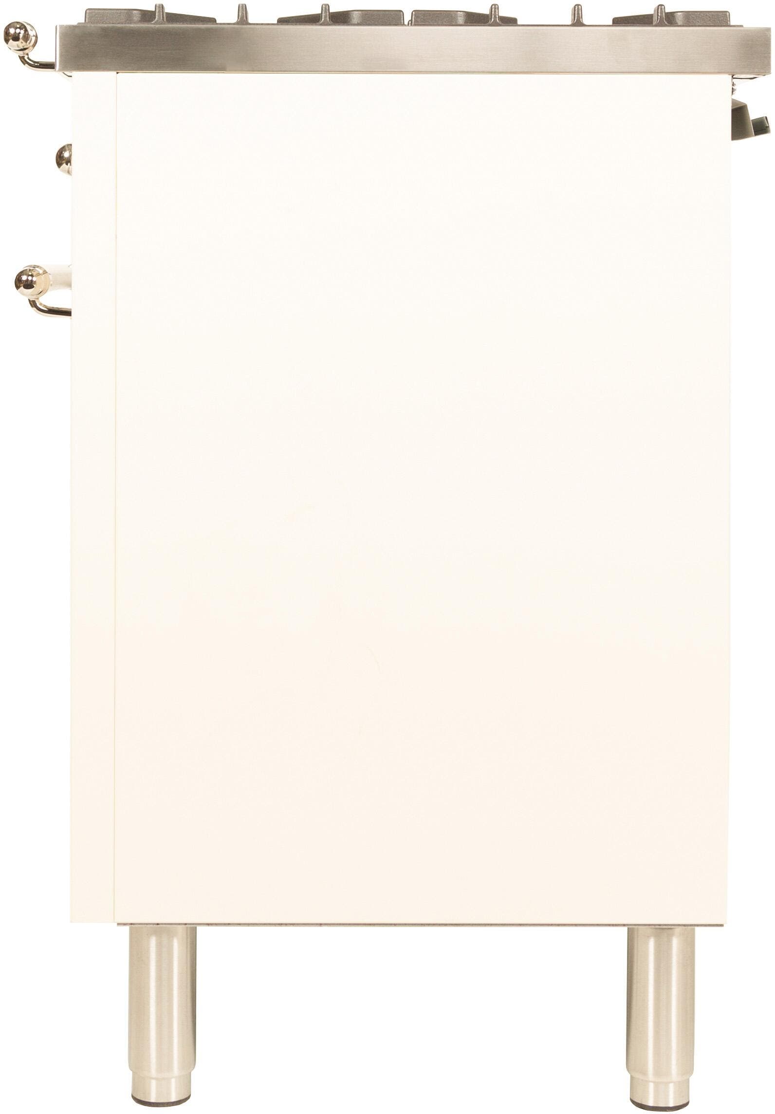 Ilve UPN90FDMPALP Liquid Propane In Antique White W/ Brass Trim