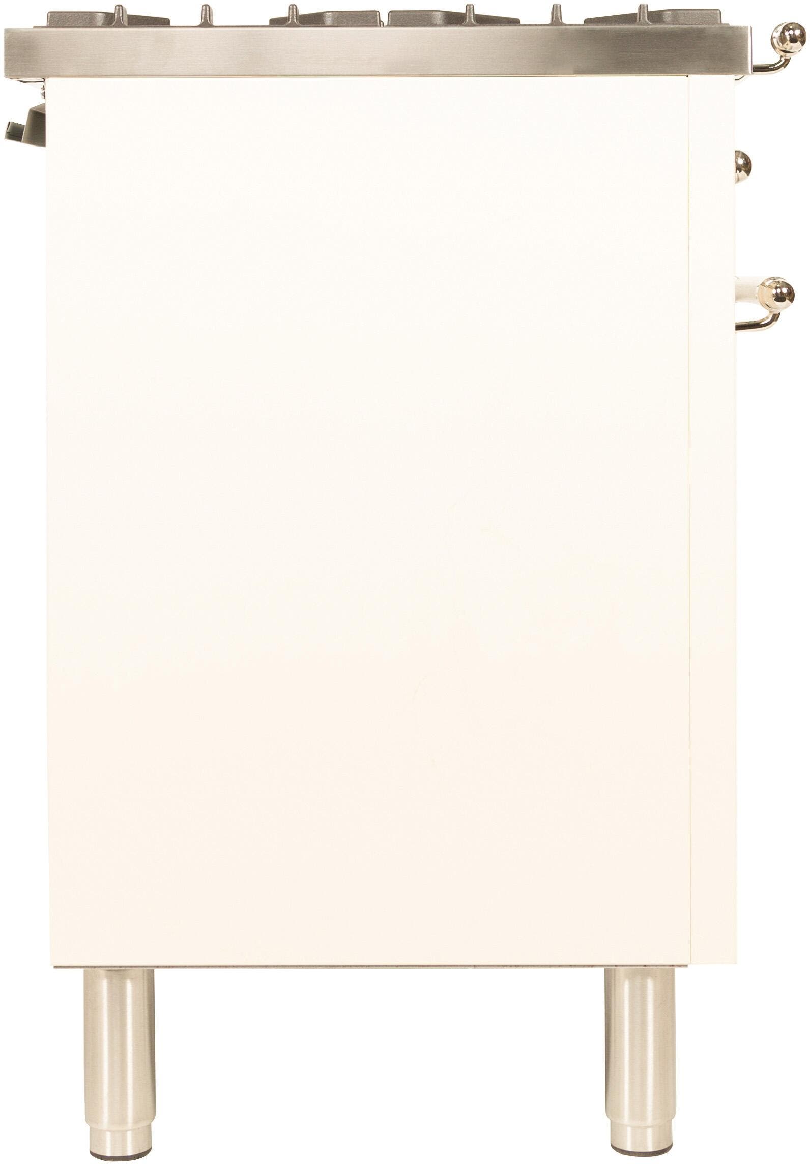 Ilve UPN90FDMPALP Liquid Propane In Antique White W/ Brass Trim
