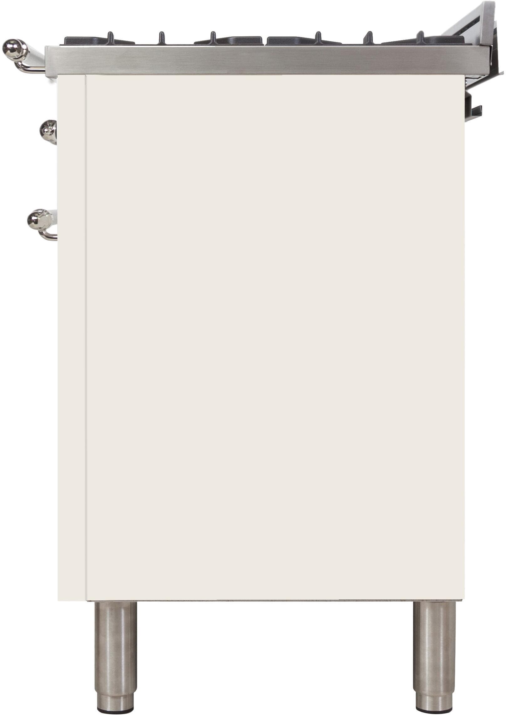 Ilve UPN90FDMPAXLP Liquid Propane In Antique White W/ Chrome Trim