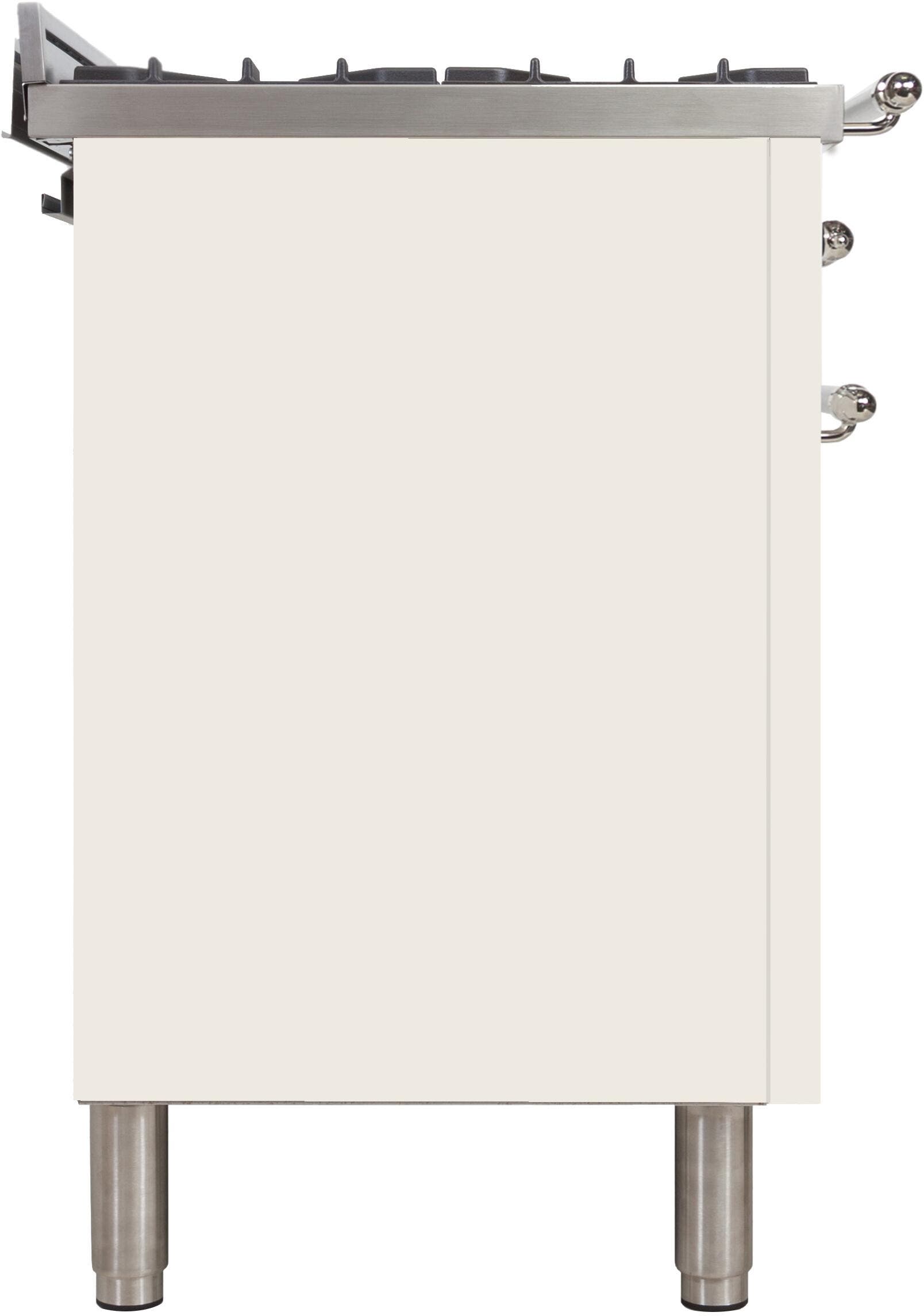 Ilve UPN90FDMPAXLP Liquid Propane In Antique White W/ Chrome Trim