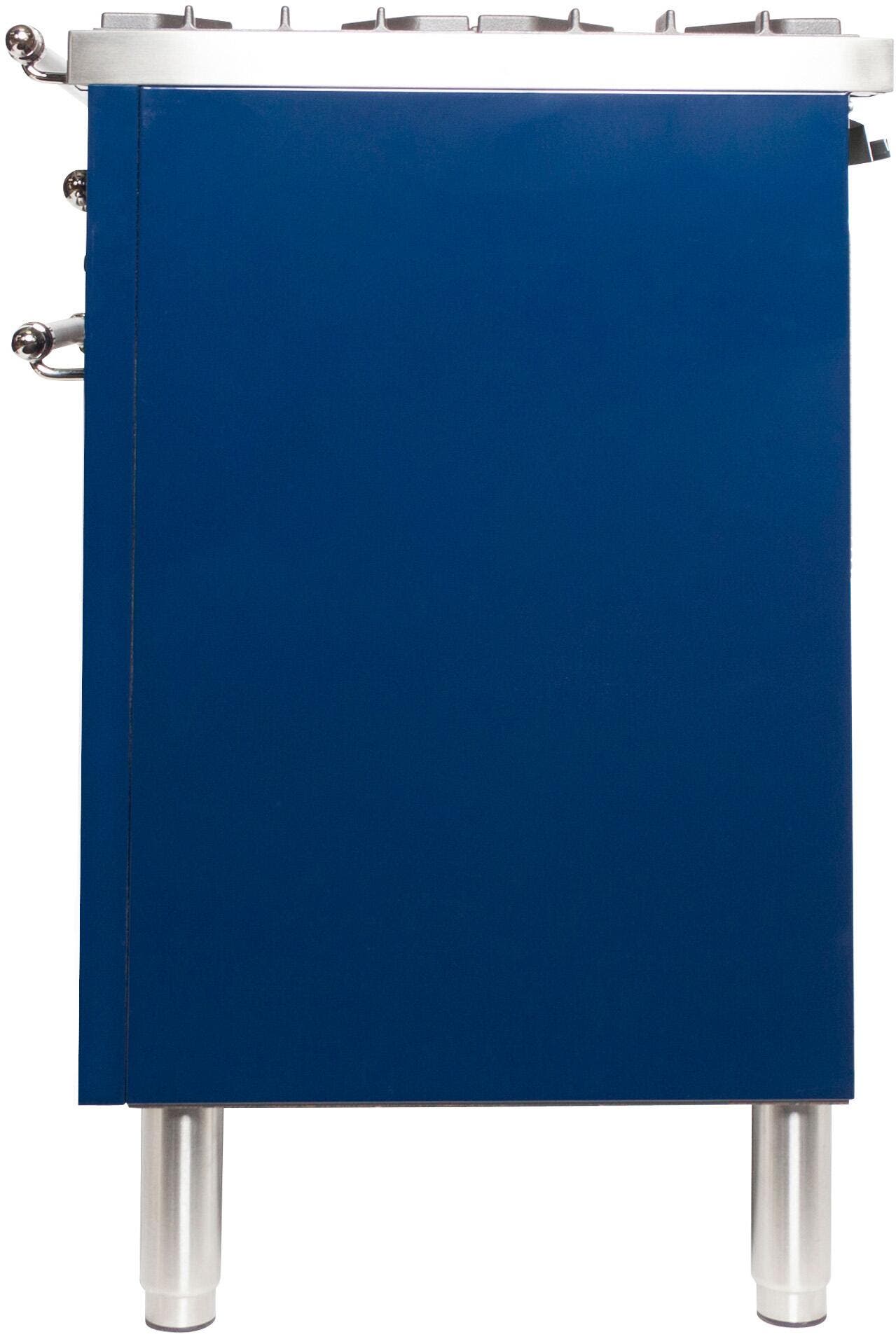 Ilve UPN90FDMPBLXLP Liquid Propane In Midnight Blue W/ Chrome Trim