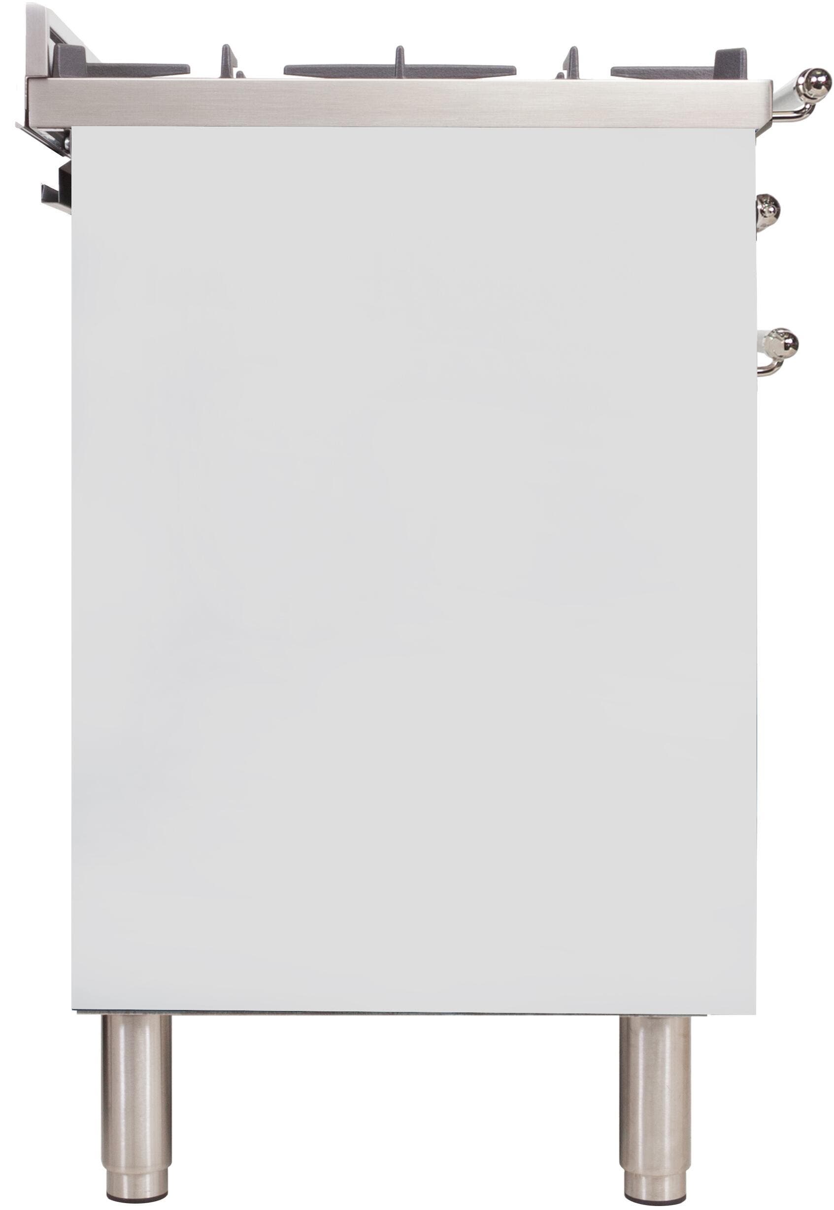 Ilve UPN90FDMPBXLP Liquid Propane In White W/ Chrome Trim