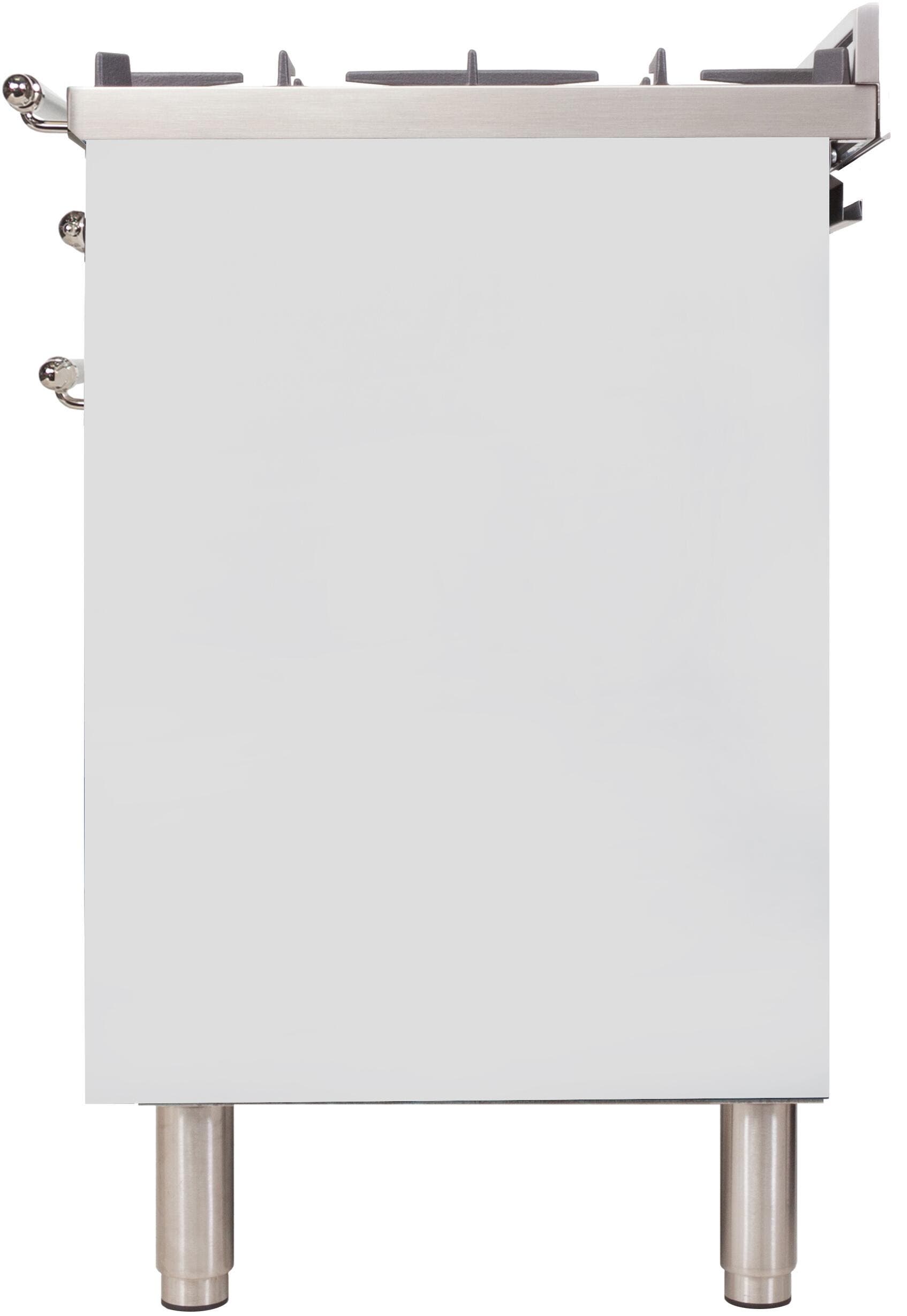 Ilve UPN90FDMPBXLP Liquid Propane In White W/ Chrome Trim