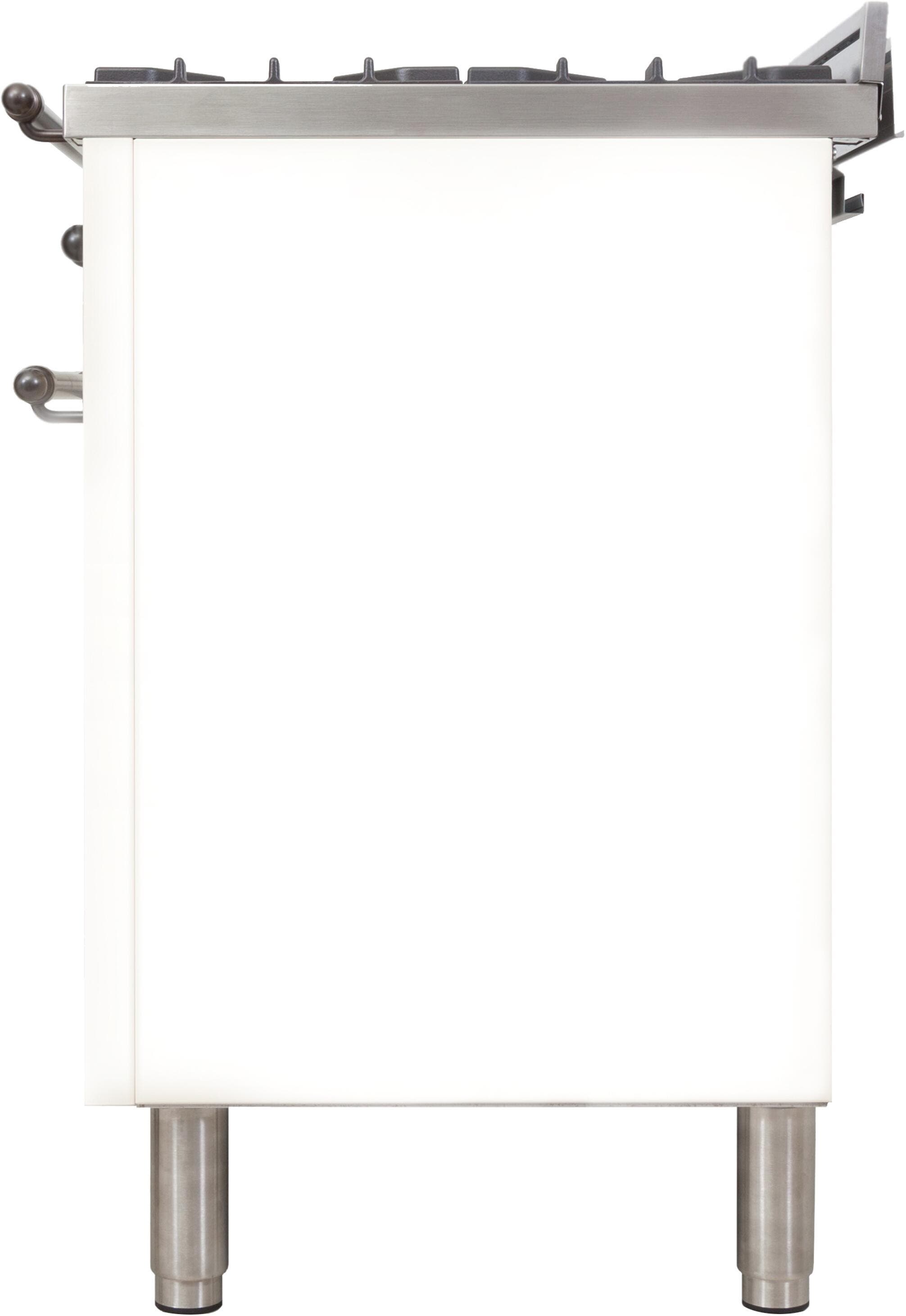 Ilve UPN90FDMPBYLP Liquid Propane In White W/ Bronze Trim