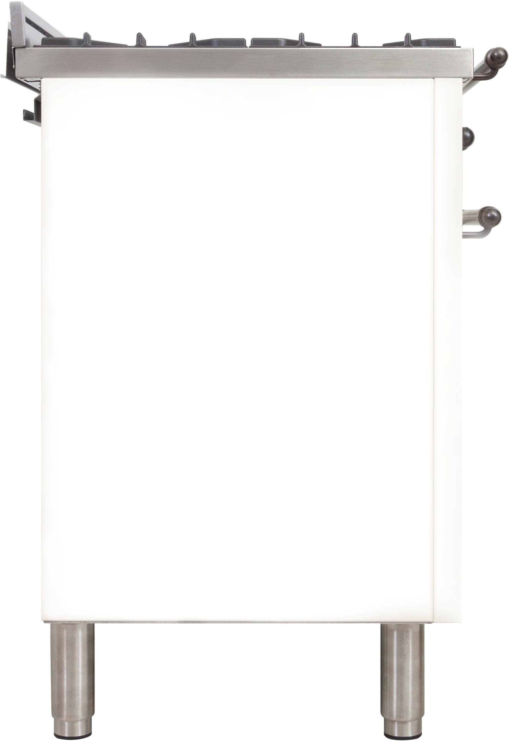 Ilve UPN90FDMPBYLP Liquid Propane In White W/ Bronze Trim